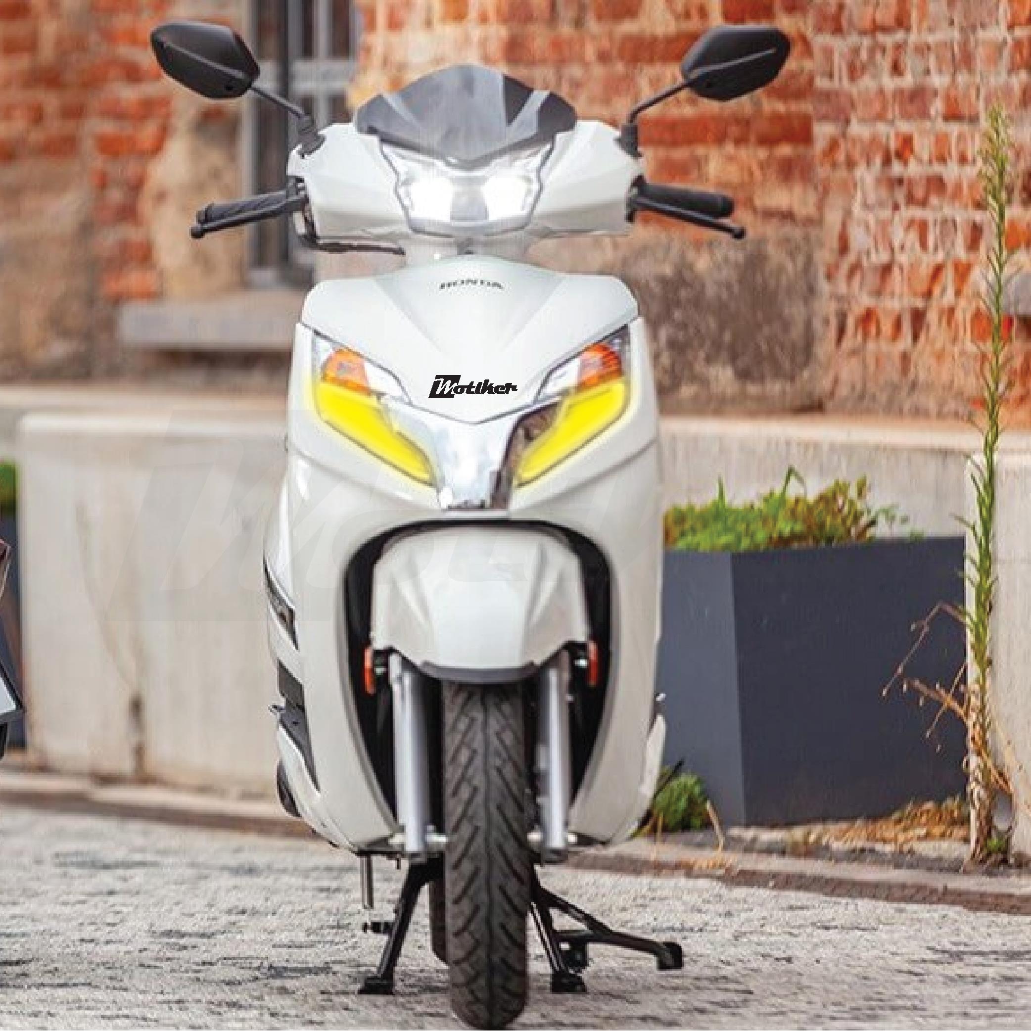 ActiviaHonda Activa Yeni Kasa Far Sticker Kaplama Renkli Sarı