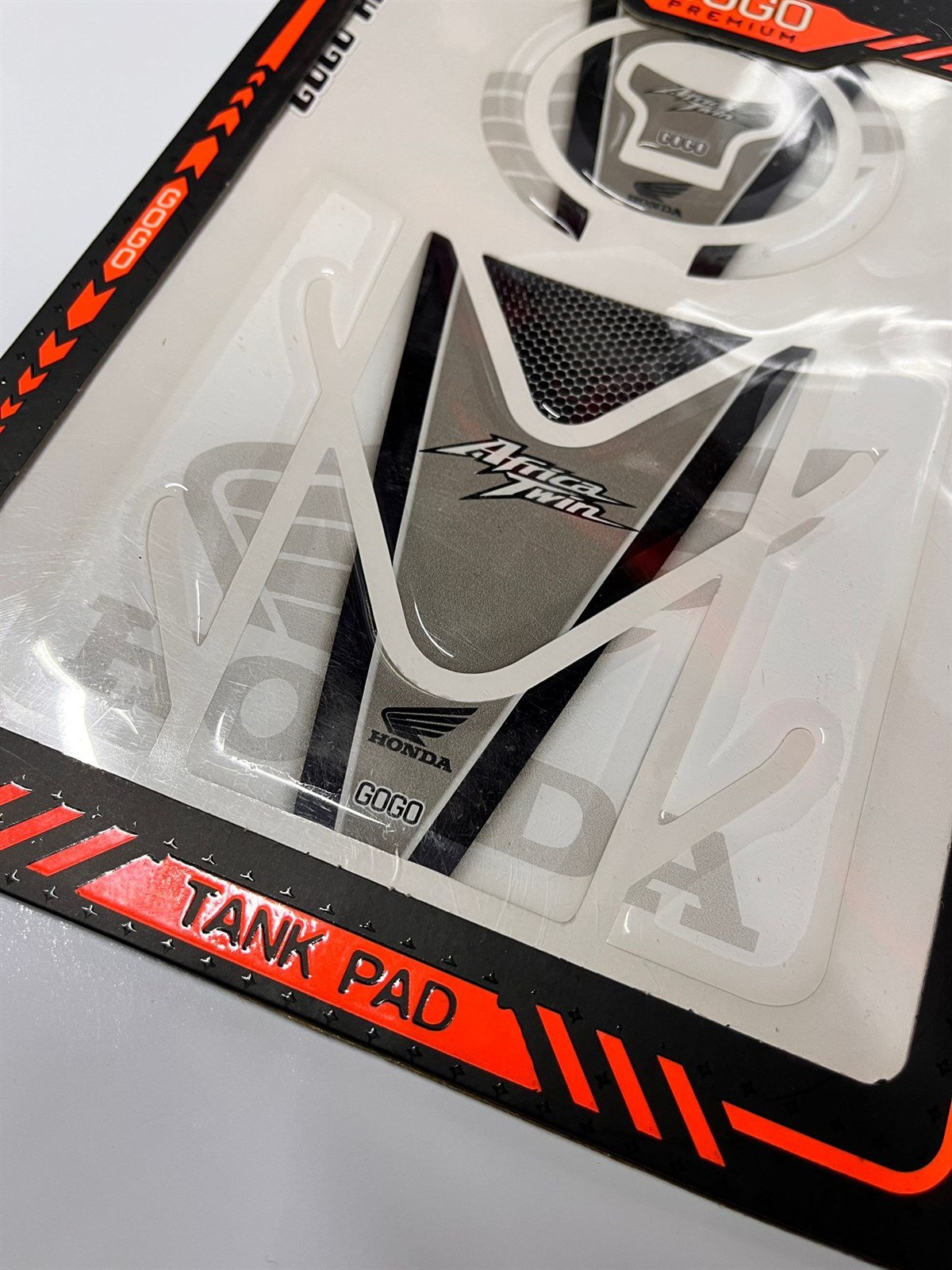 Honda Africa Twin Gri Tank Pad Damla Sticker Etiket Modeli