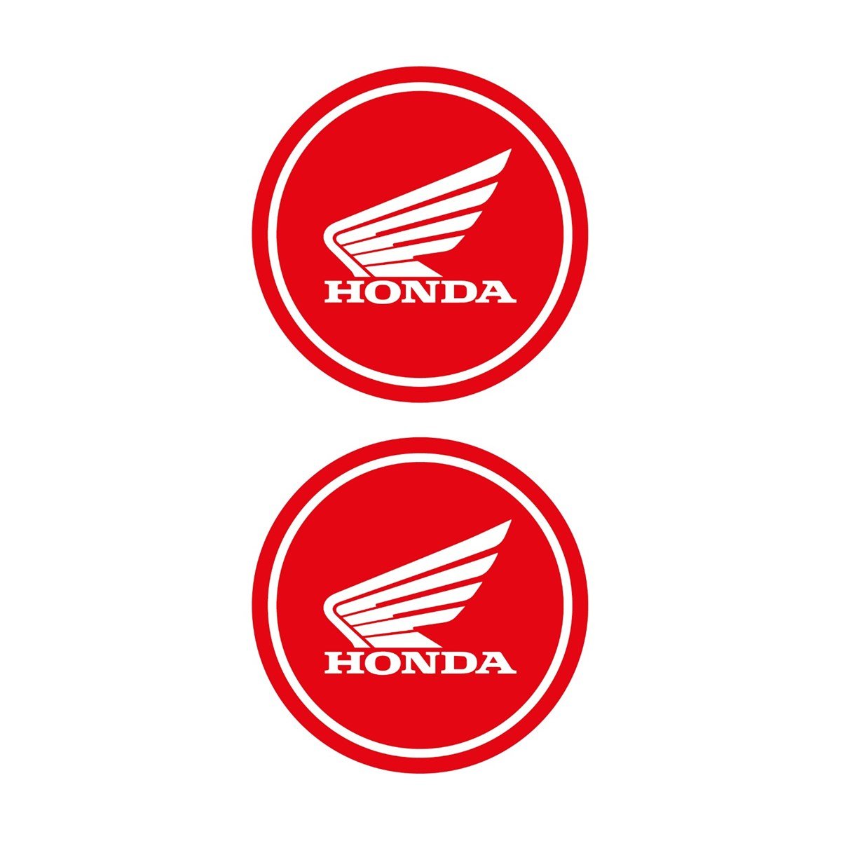 Honda Beyaz Kırmızı Koruma Takozu Damla Sticker Modeli