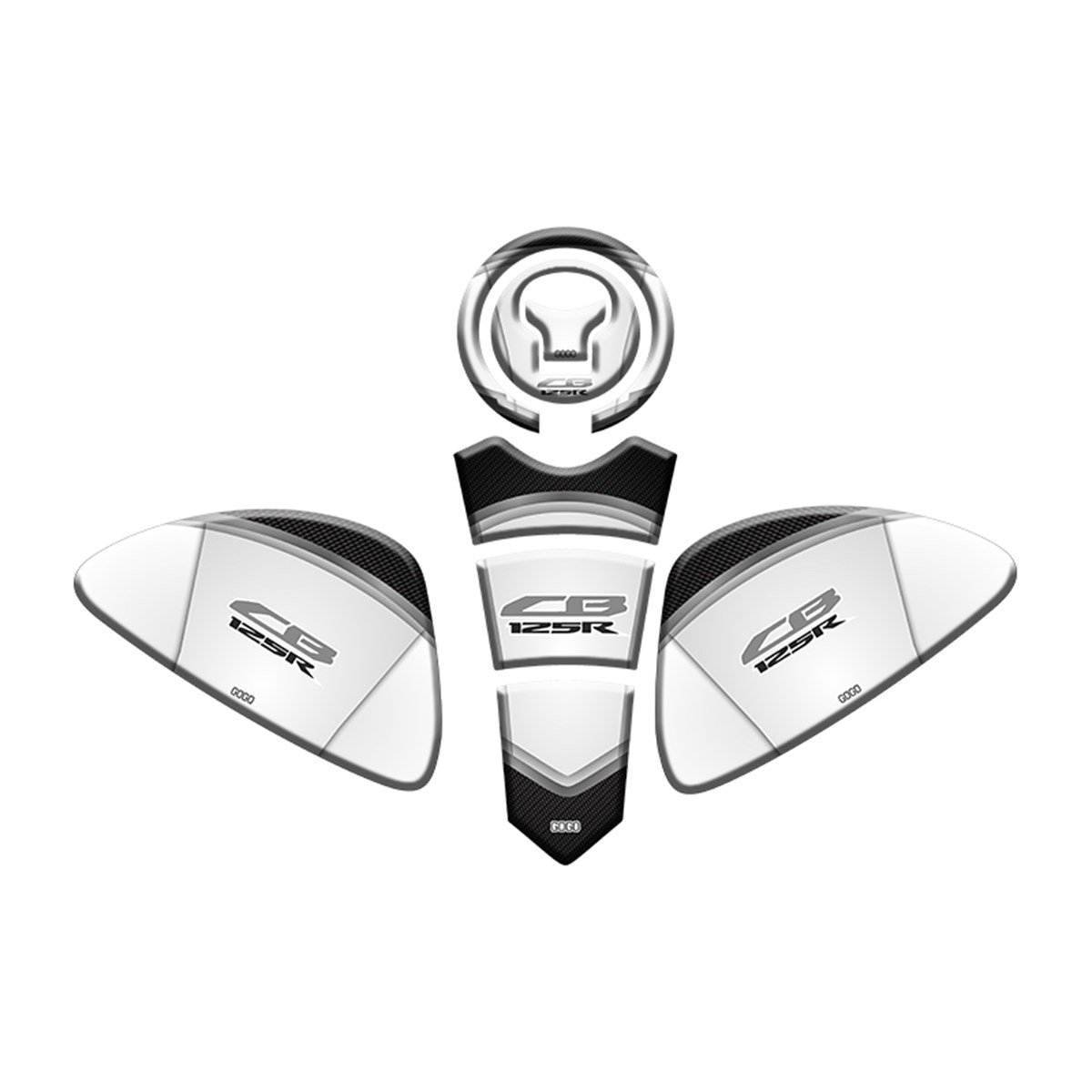 HONDA CB125R UYUMLU Tank Pad Set