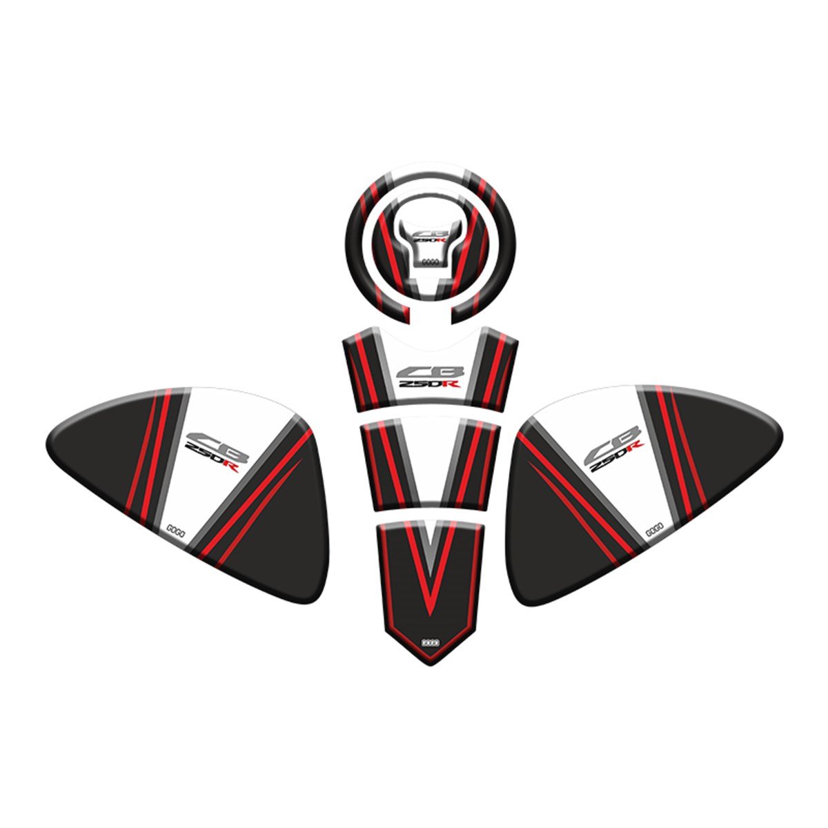 HONDA CB250R UYUMLU Tank Pad Set