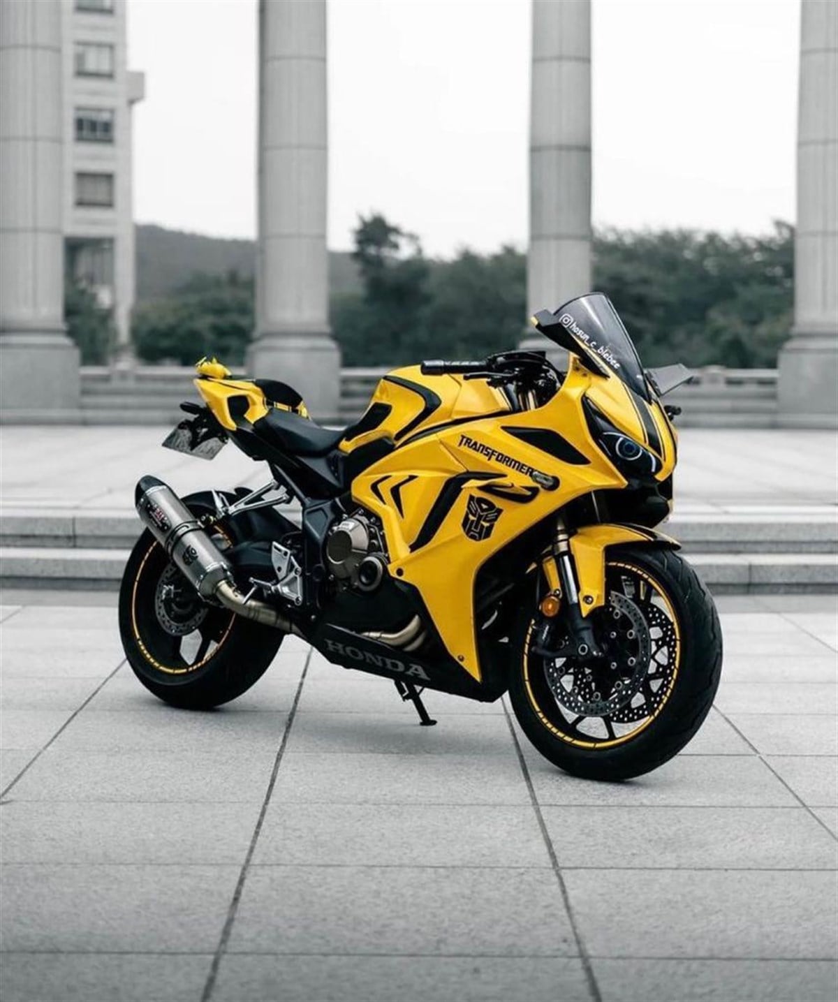 Honda CBR 1000RR Transformers Sticker Etiket Modeli