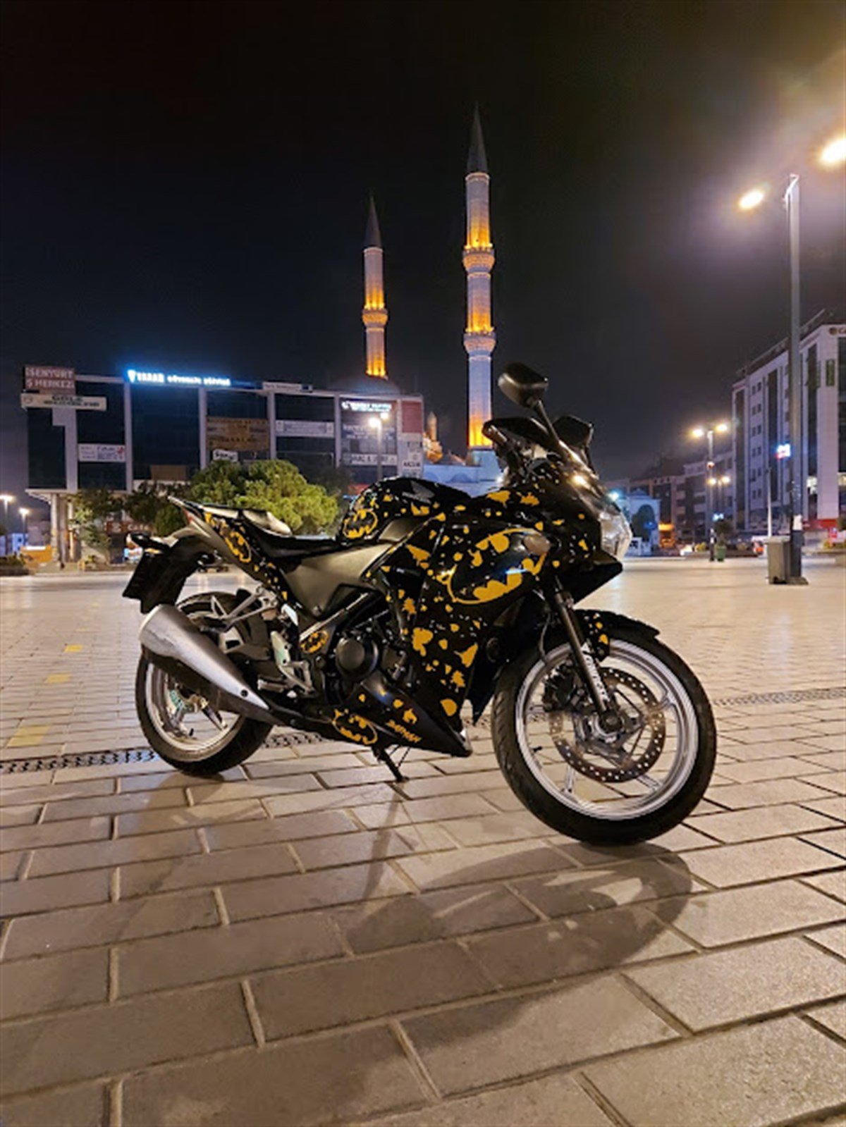 Honda CBR 250R 2012-13 Batman Desenli Sticker Etiket Modeli