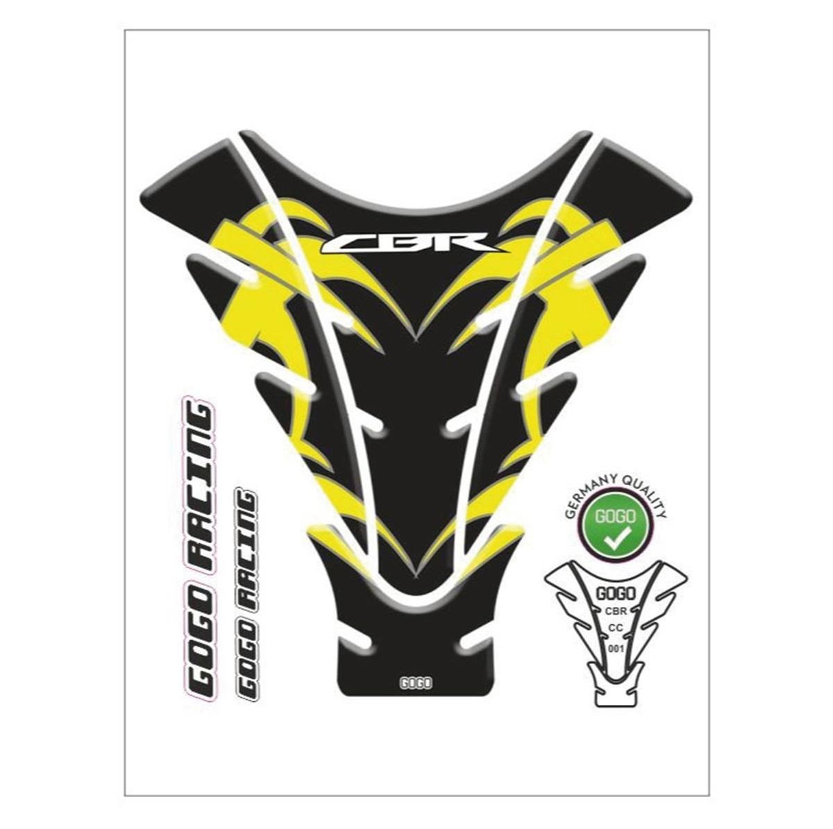 Honda CBR1000 Striped Tank pad Sticker Etiket Model 