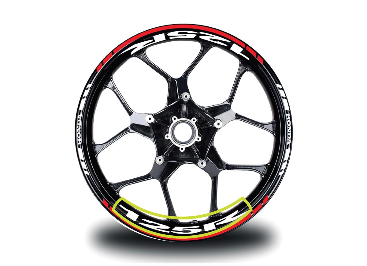 Honda CBR125R Jant İçi Sticker Etiket Modeli