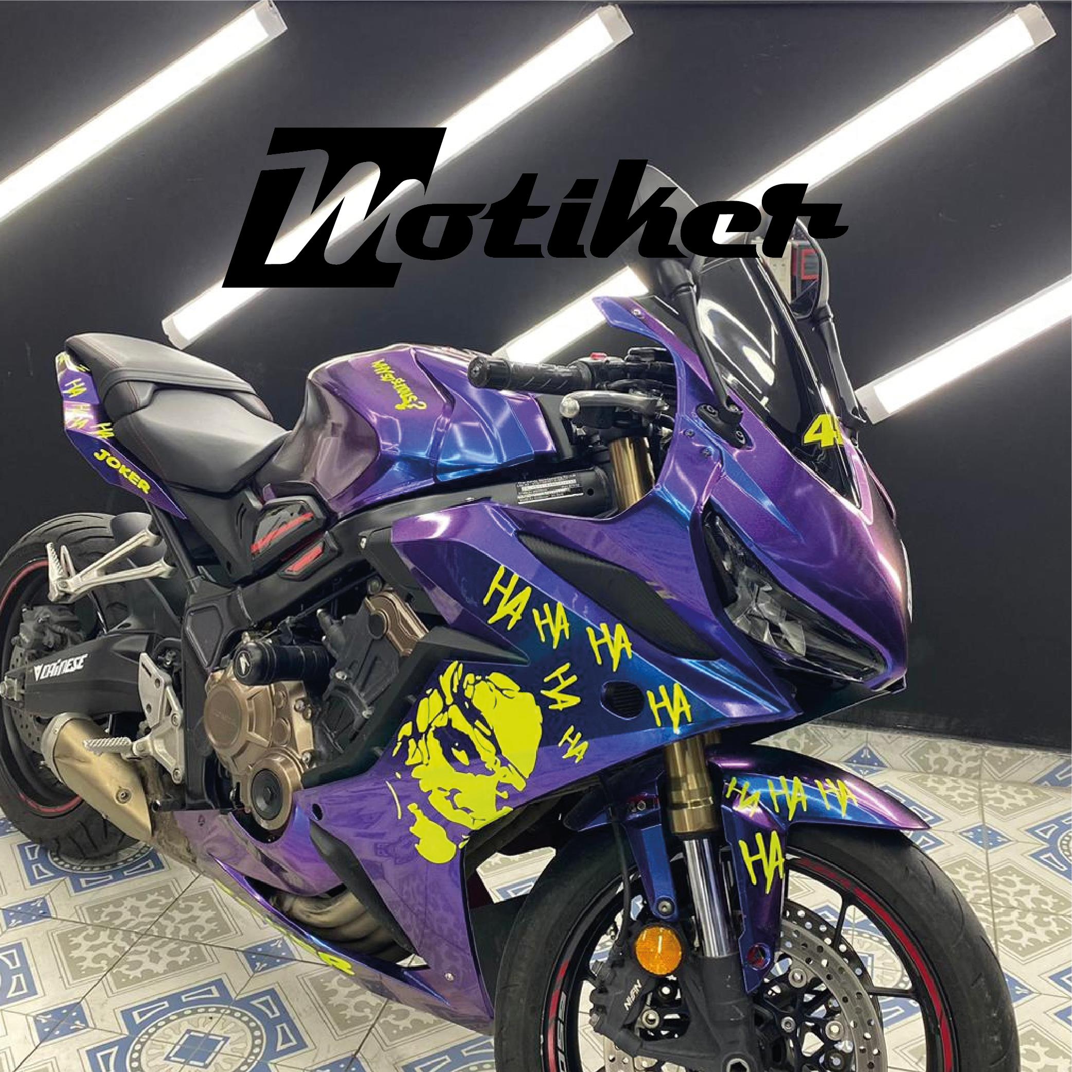 Honda CBR650R Hologram Mor Motosiklet Kaplaması