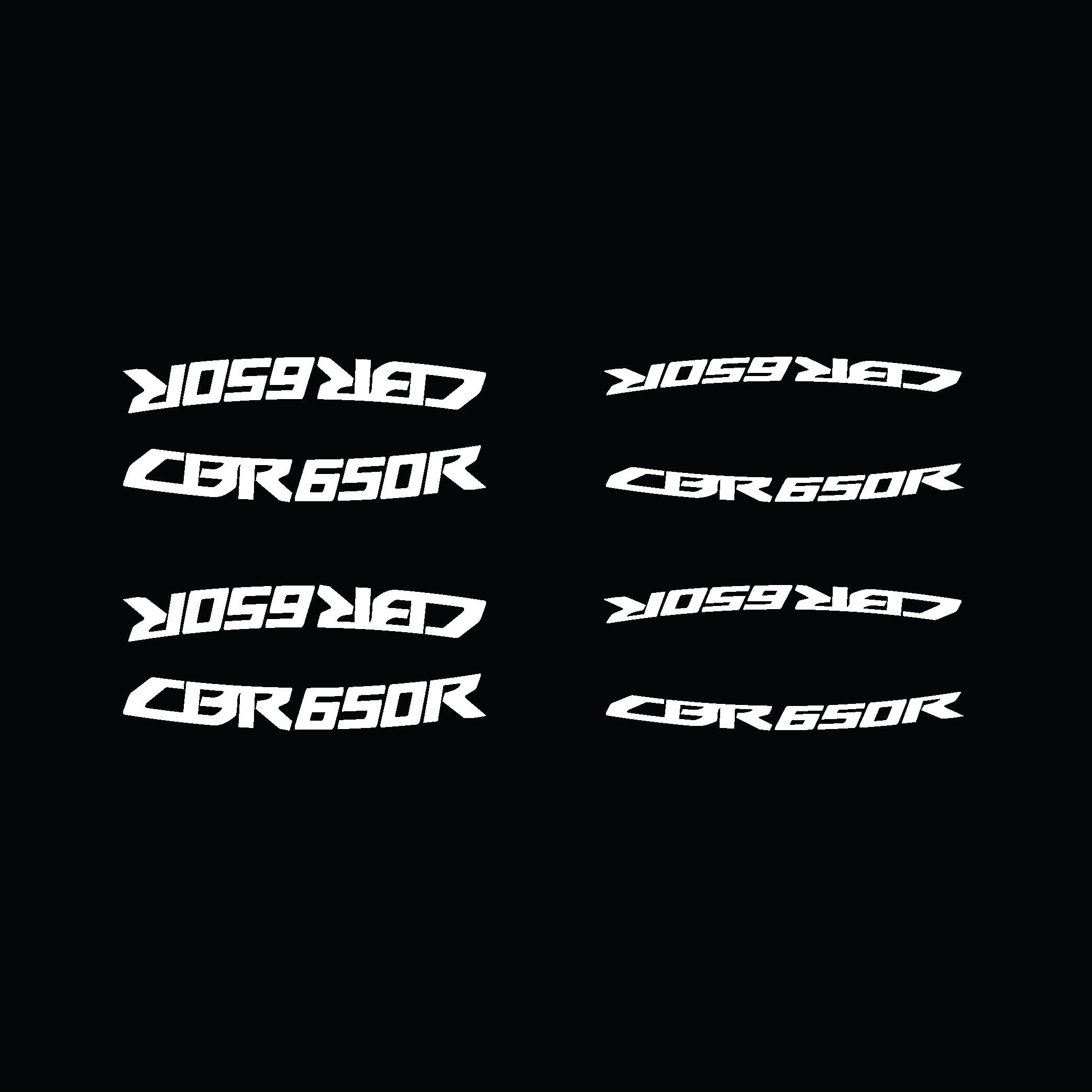 CBR650RHonda CBR650R Yazılı Jant içi & Dışı Sticker Turkuaz Beyaz
