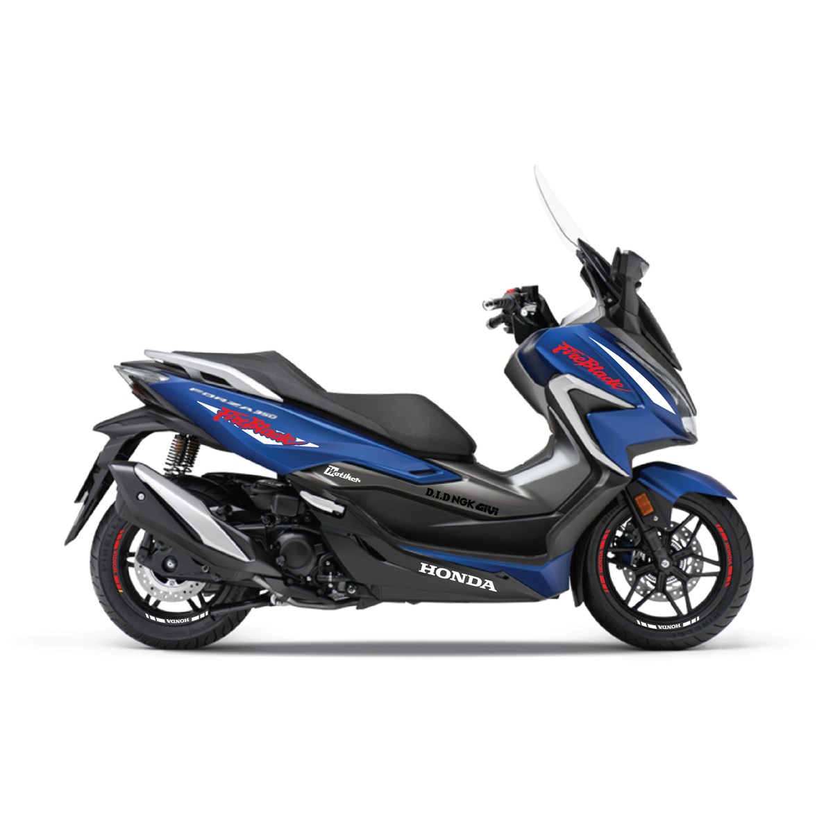 Honda Forza Kırmızı Takım Sticker Etiket Modeli