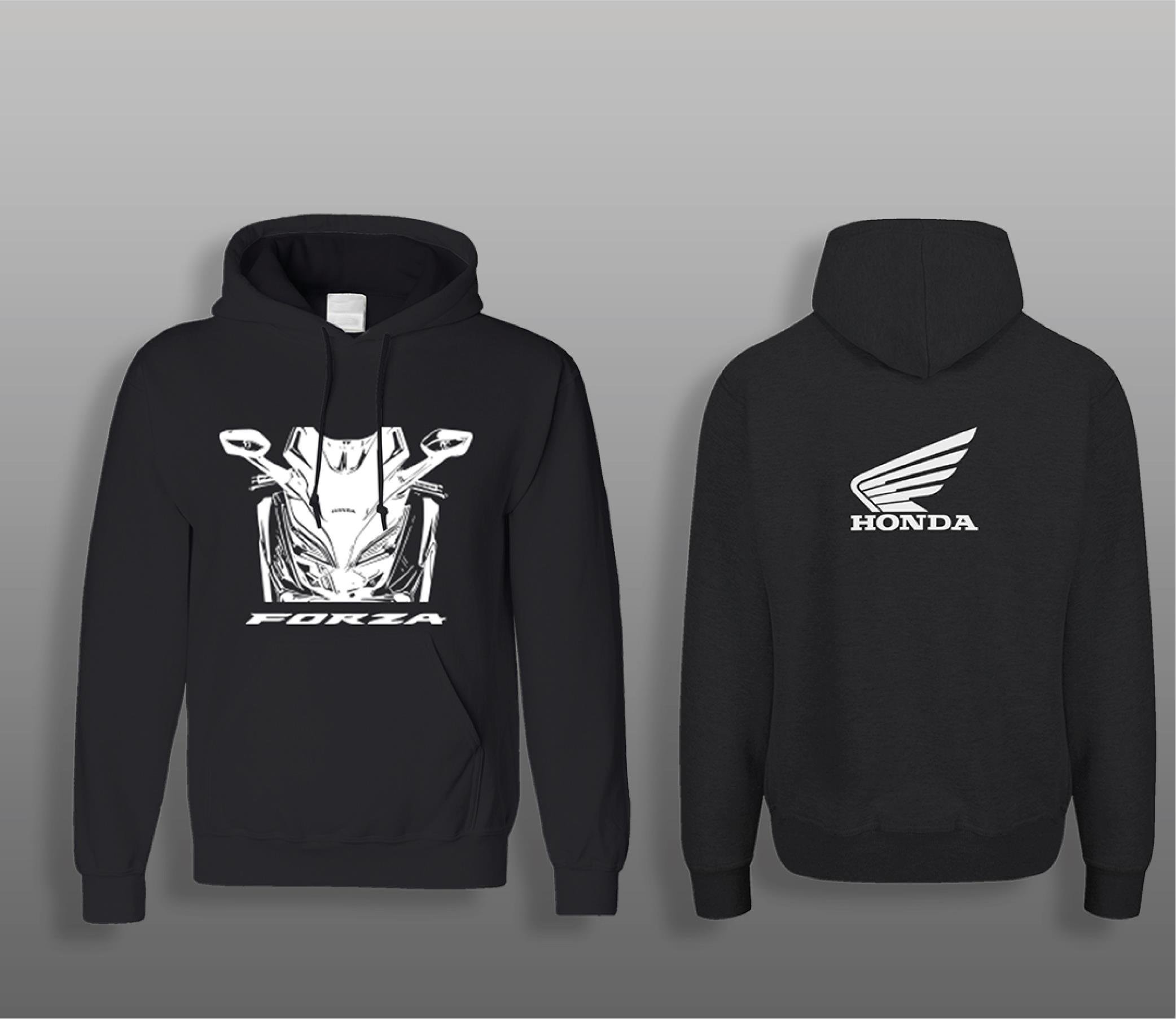 SweatshirtHonda Forza Motorcu Sweatshirt Modeli Siyah