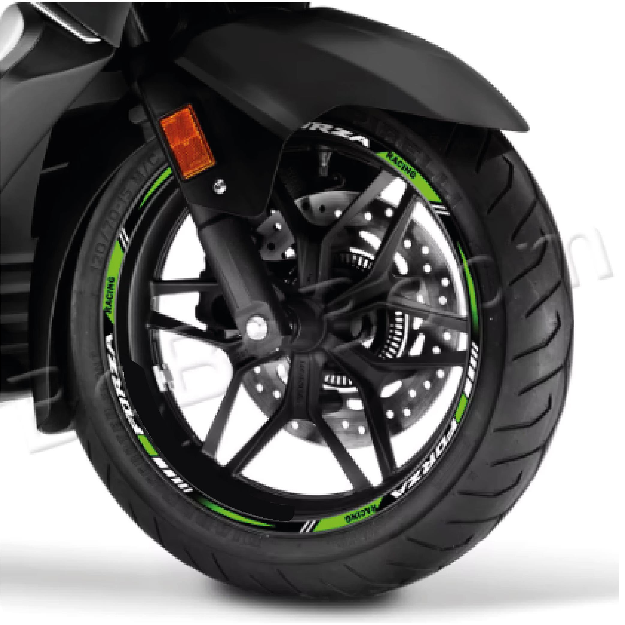 FORZAHONDA FORZA Sticker Jant Dışı Şerit Baskılı Yeşil