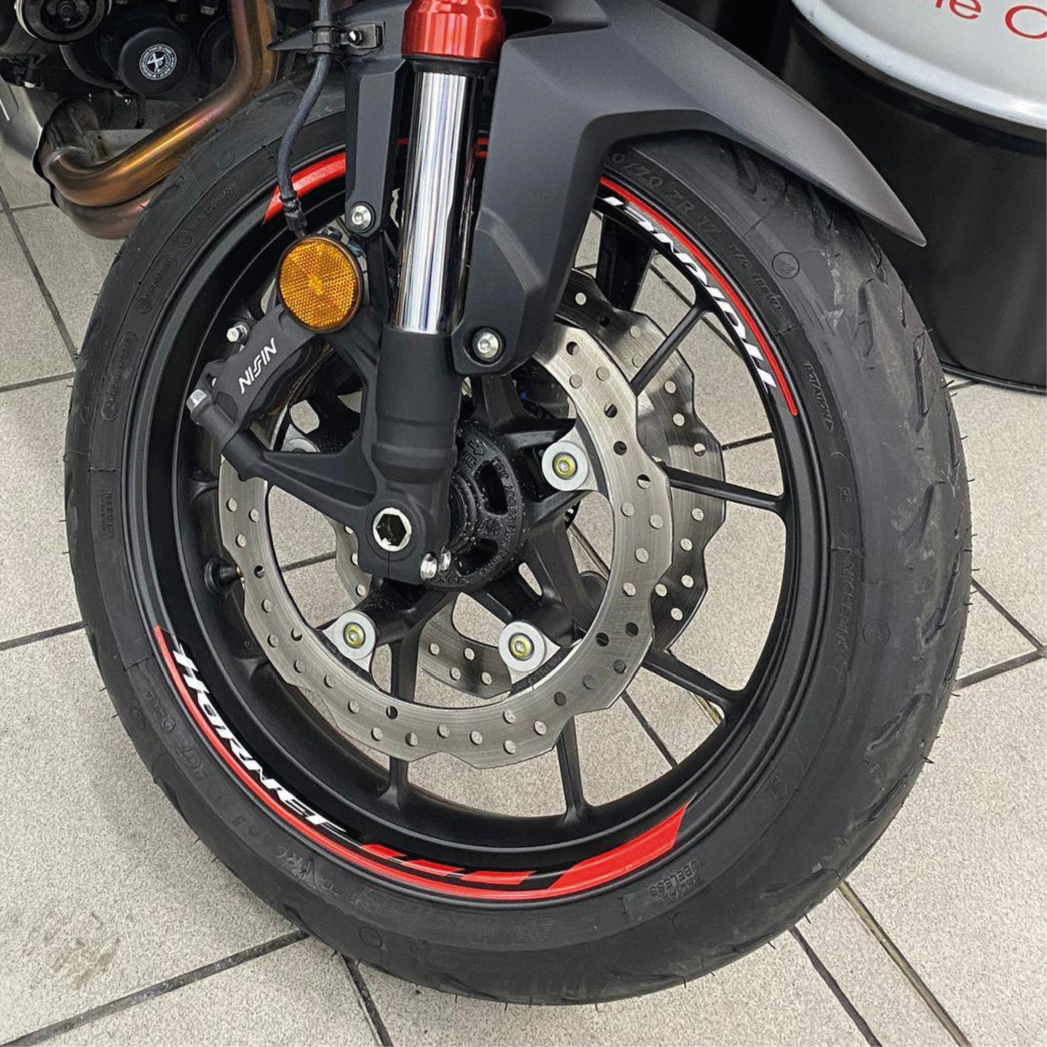 Honda Hornet 750 Sticker Jant İç & Dış Orijinal Jant Sticker Etiket Modeli - Kırmızı