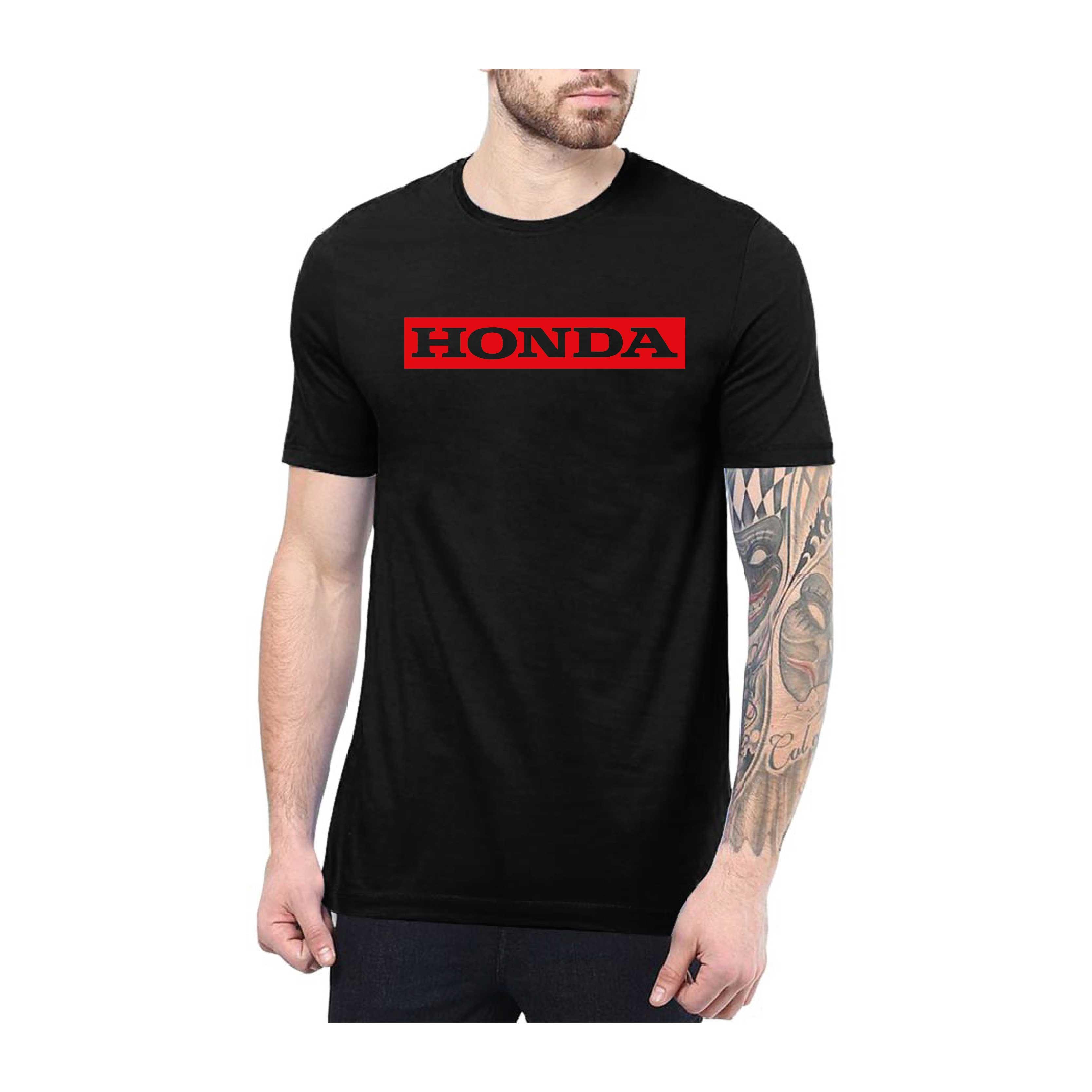 Honda Logolu Kırmızı Baskılı Tshirt Modeli 3