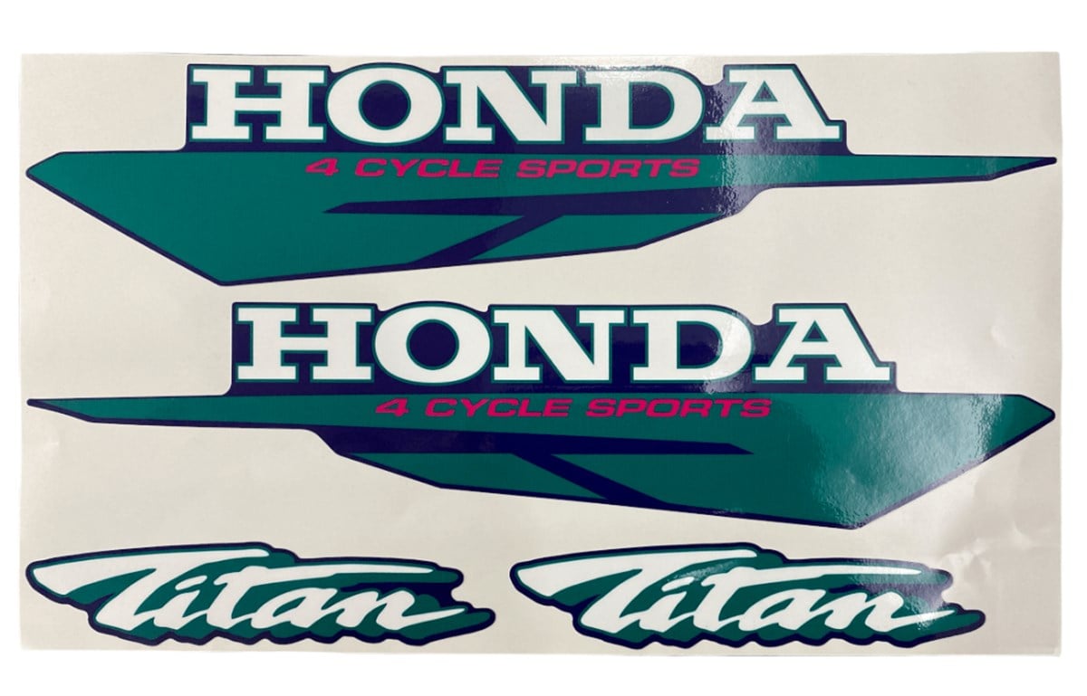Honda Mavi Titan Eski Model Sticker Etiket Takımı 