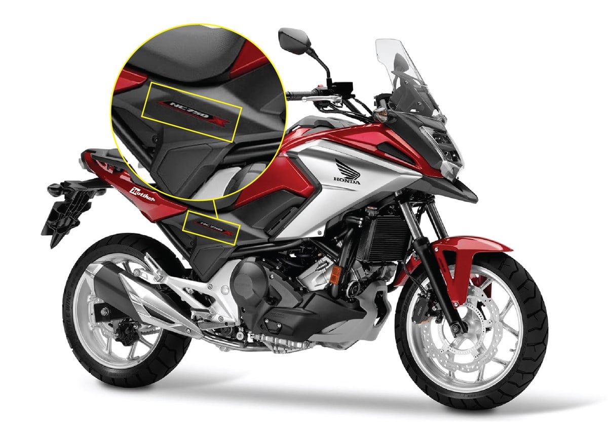 Honda NC 750X Orjinal Sticker Etiket Modeli