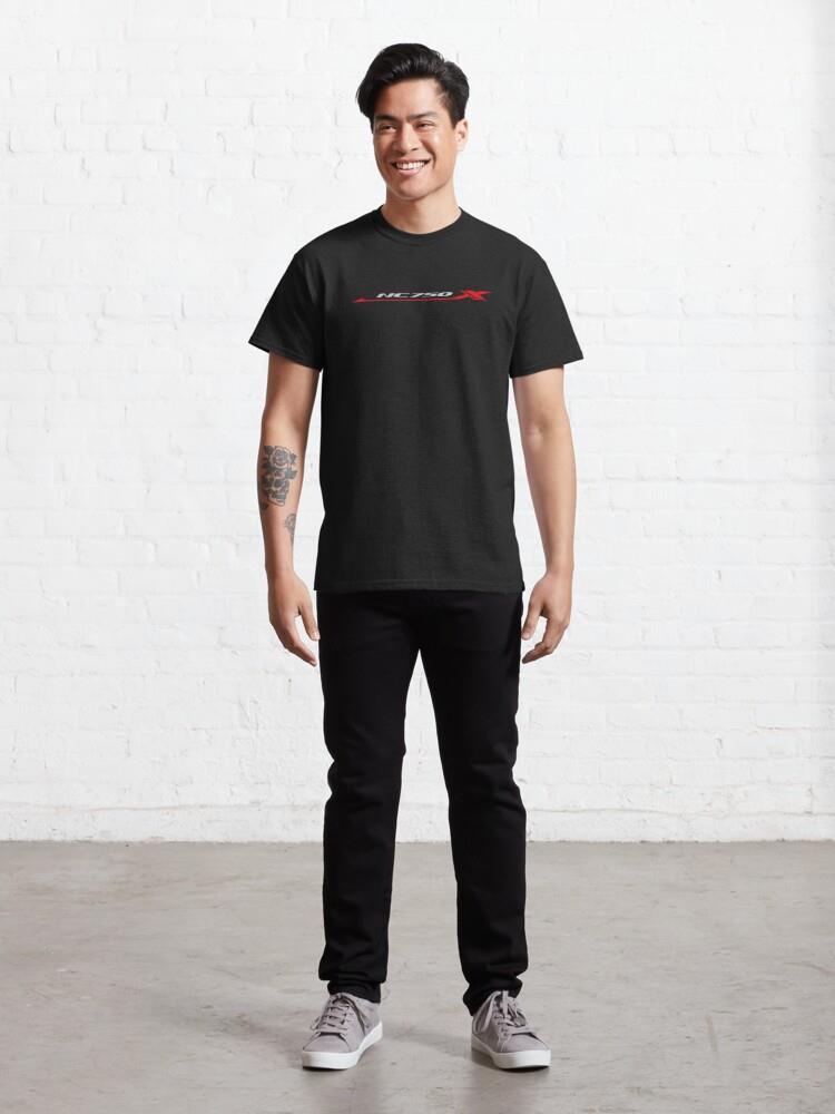 Honda NC750X Kırmızı Baskılı Tshirt Modeli