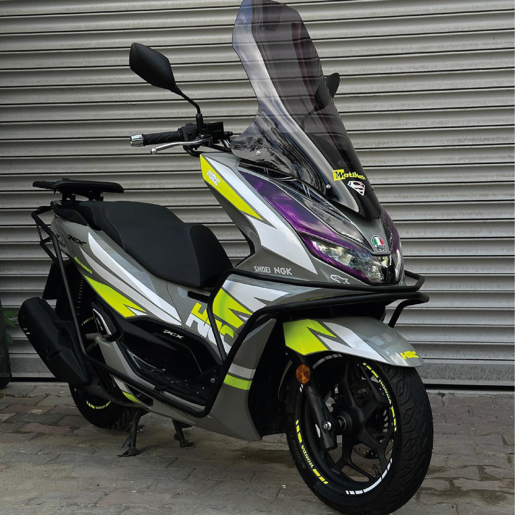 PCXHonda PCX 2021-2024 Neon Sarı (Yeşil) HRC Stikcer Etiket Modeli