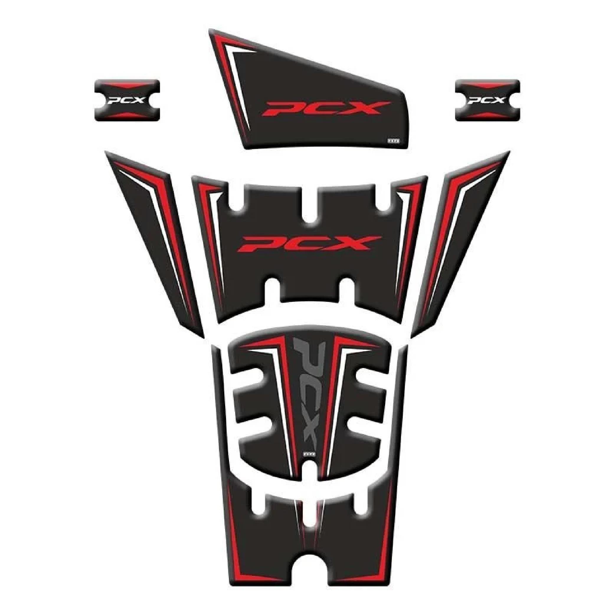 PCXHONDA PCX 2025 UYUMLU KIRMIZI ORTA TANKPAD KORUMA SET