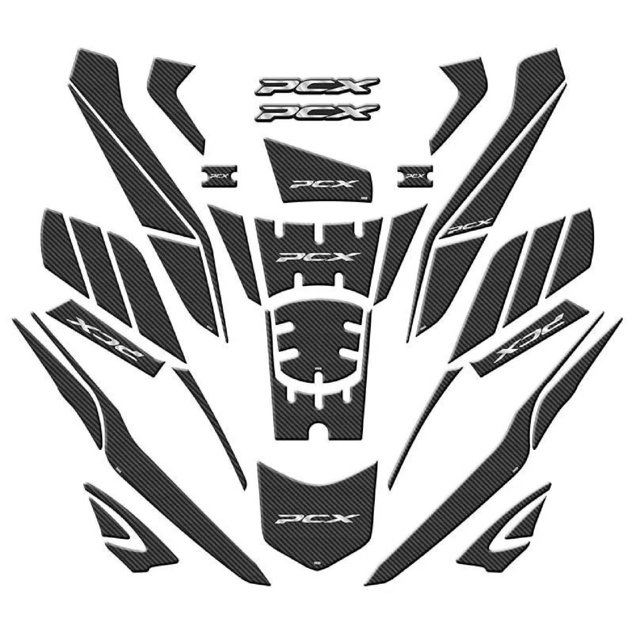 PCXHONDA PCX 2025 UYUMLU TANKPAD KARBON FULL TAKIM SET