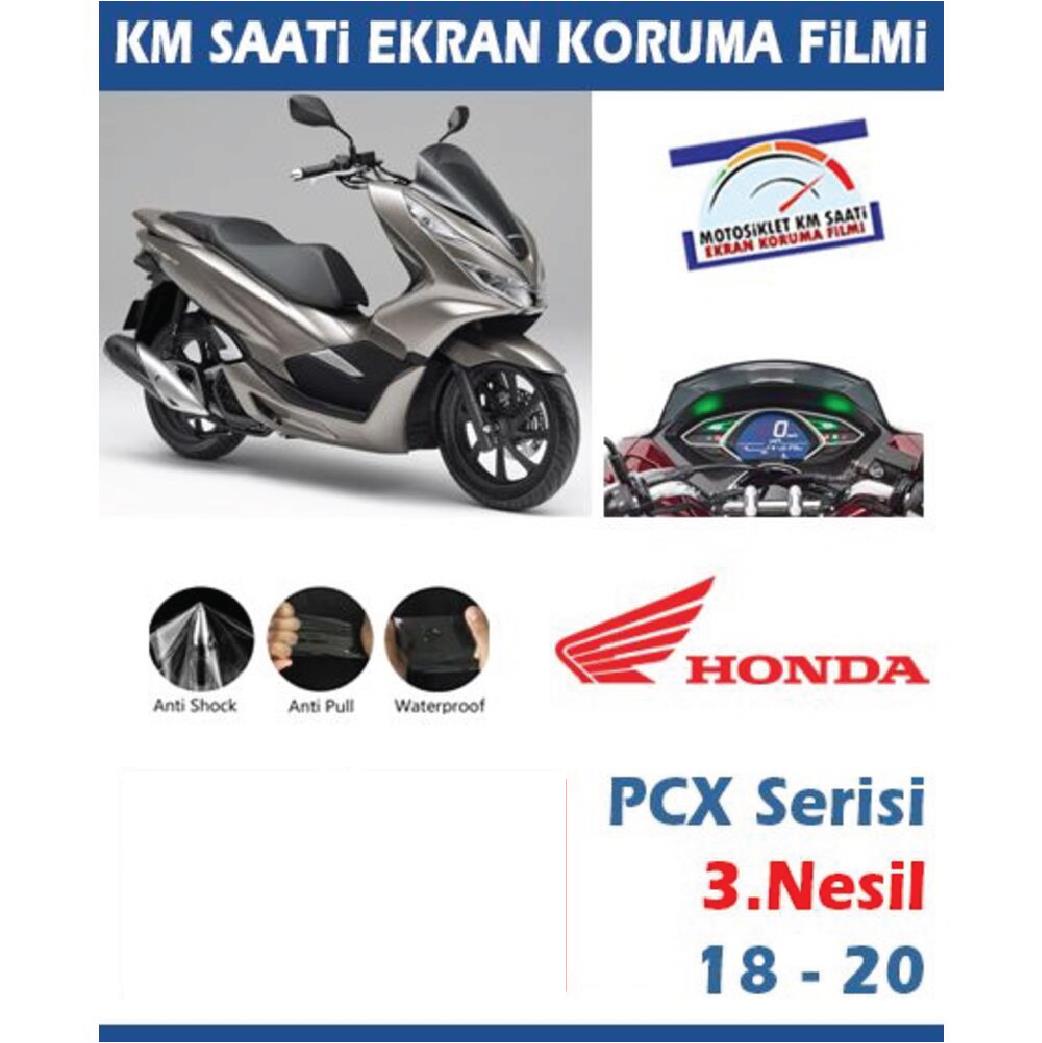 Ekran KorumasıHonda PCX 3.Nesil 2018-2020 Motosiklet Ekran Km Koruyucu