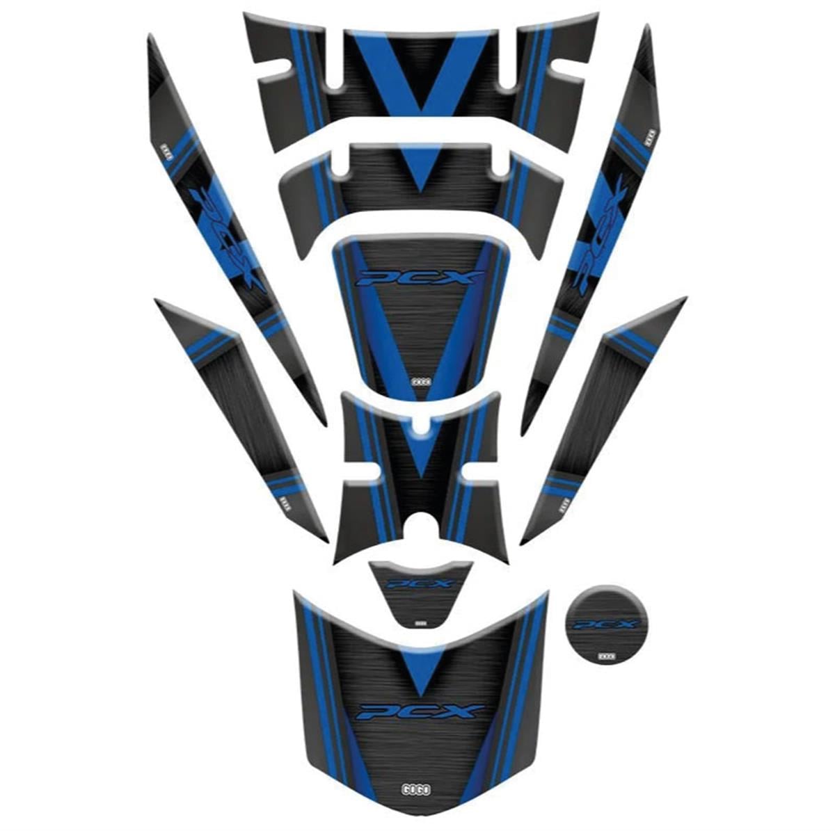 Honda PCX Lined Tank Pad Sticker Etiket Model 