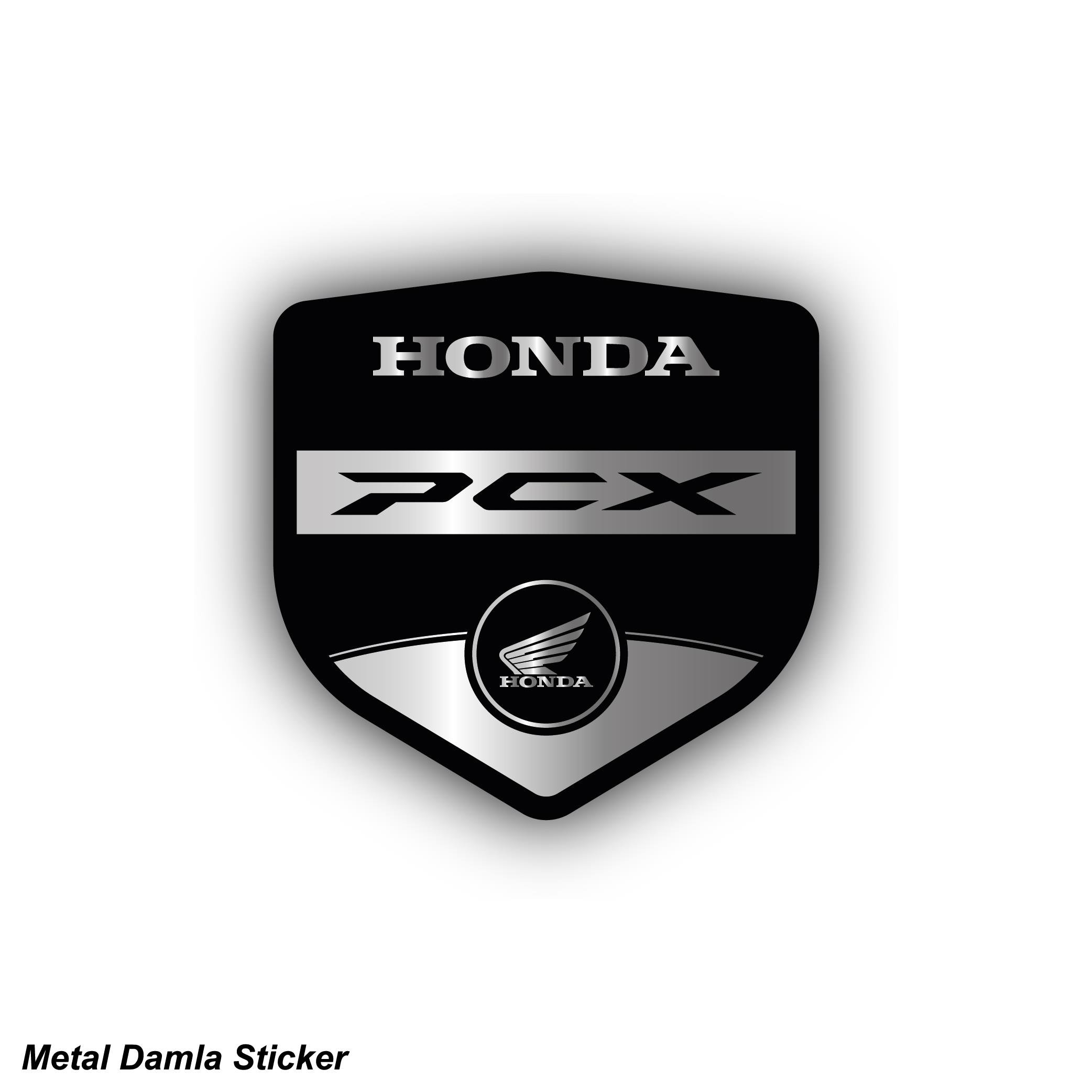 PCXHONDA PCX METAL DAMLA STICKER ETİKET MODELİ 