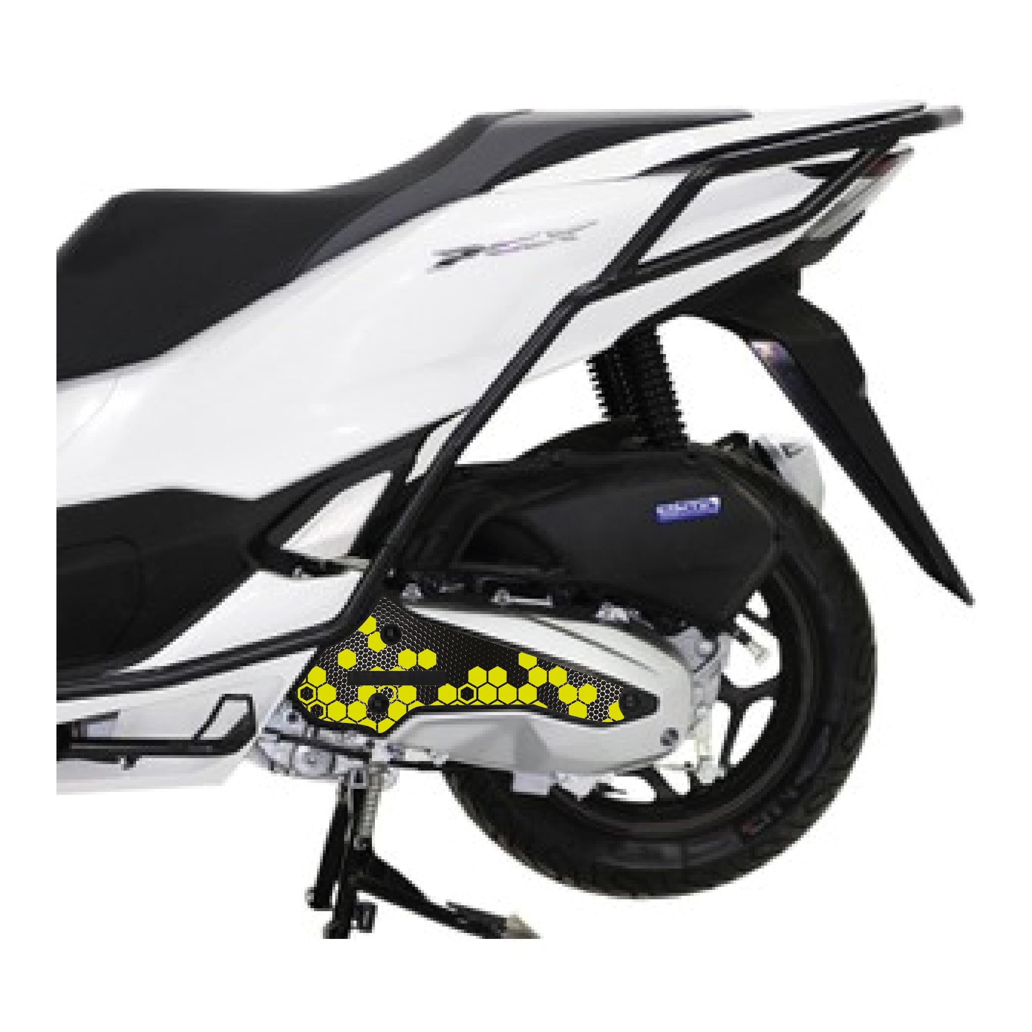 PCXHonda Pcx Radyator Kapağı Kaplama Sticker Koruma Etiket Modeli Bal Peteği Sarı 