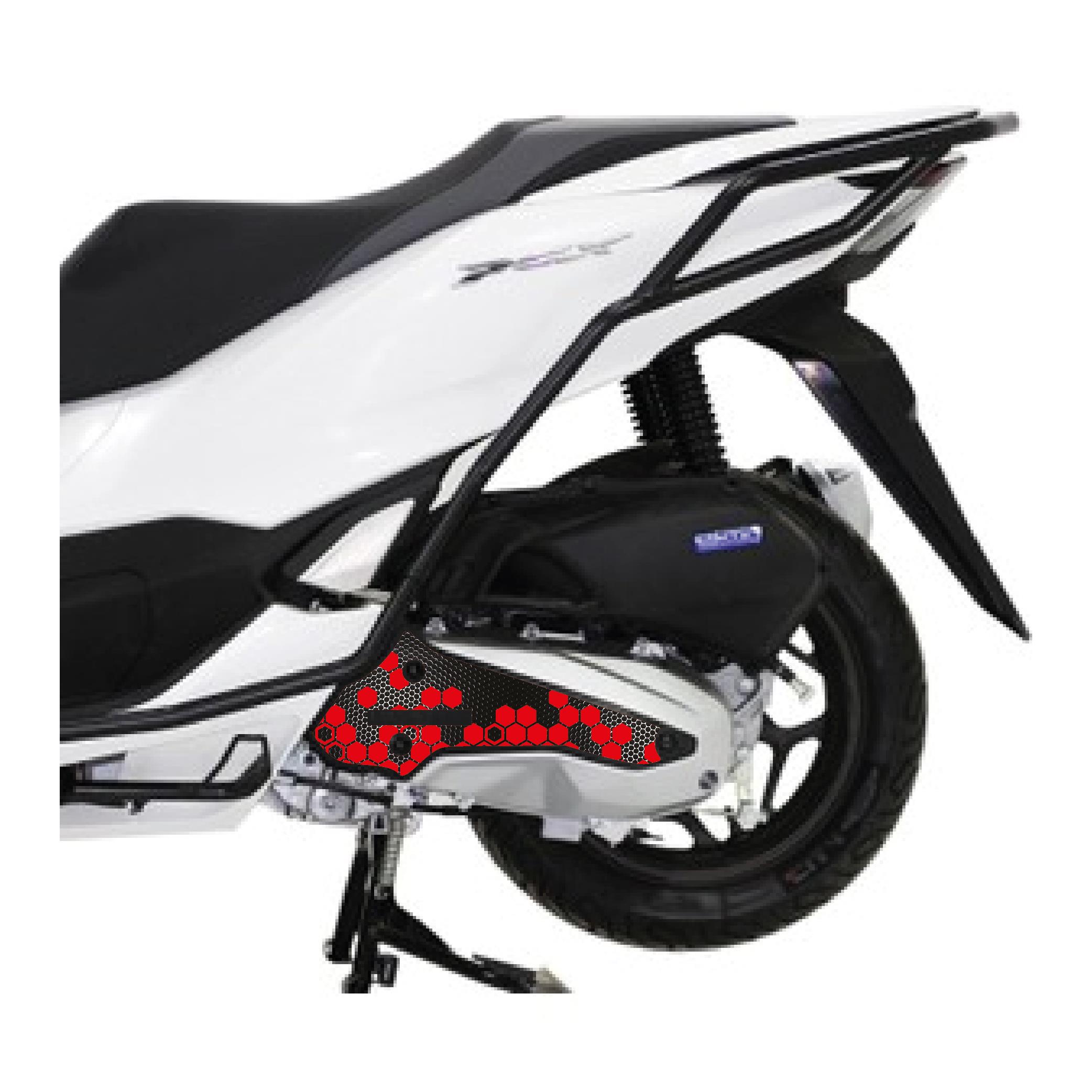 PCXHonda Pcx Radyator Kapağı Kaplama Sticker Koruma Etiket Modeli Bal Peteği Kırmızı