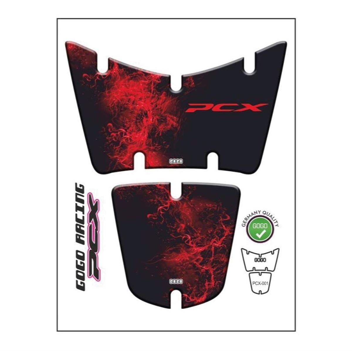 Honda PCX Red Lighting Tank Pad Sticker Etiket Model 