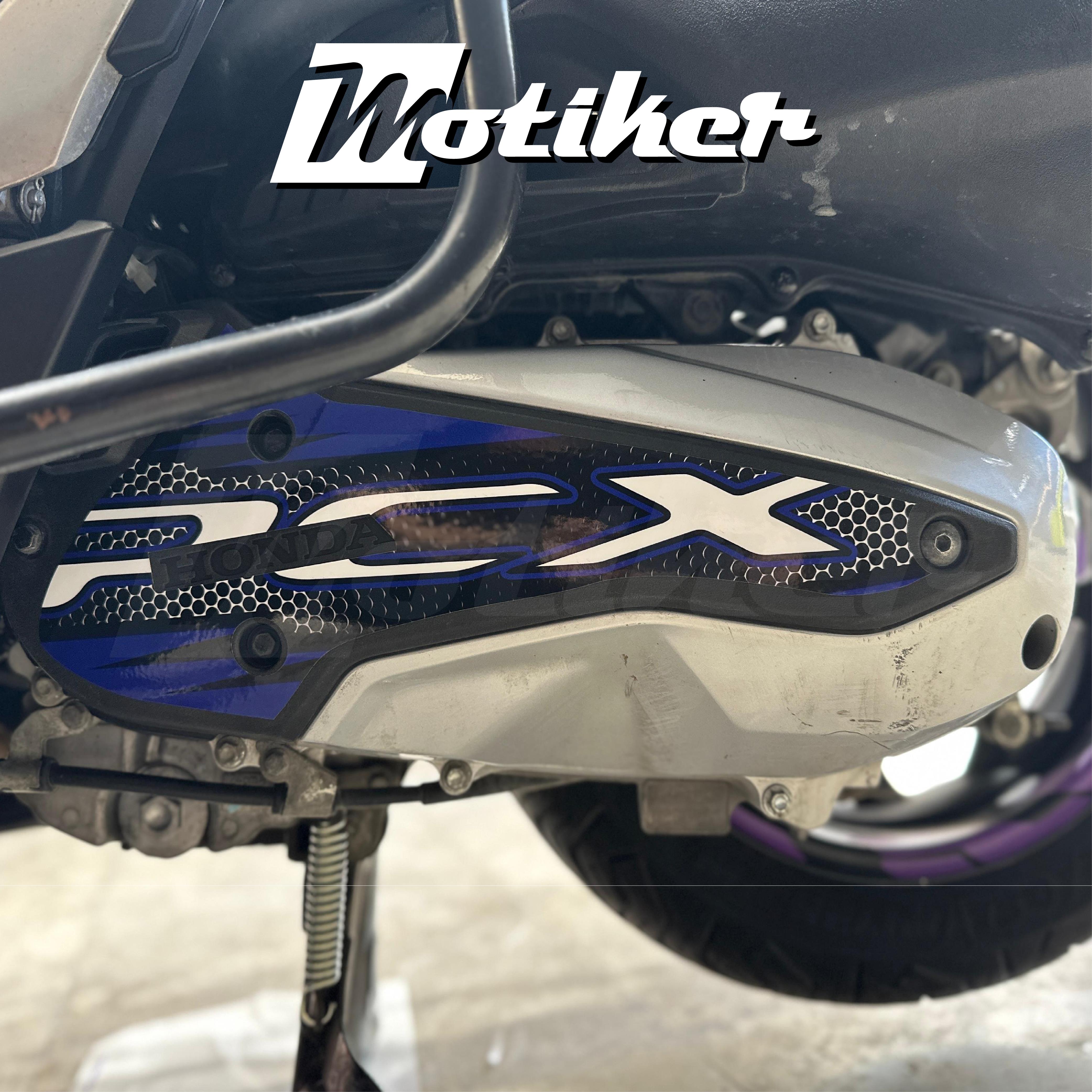 PCXHonda Pcx Sticker Radyator Kapağı Kaplama Koruma Etiket Modeli Parçalı Desen Lacivert