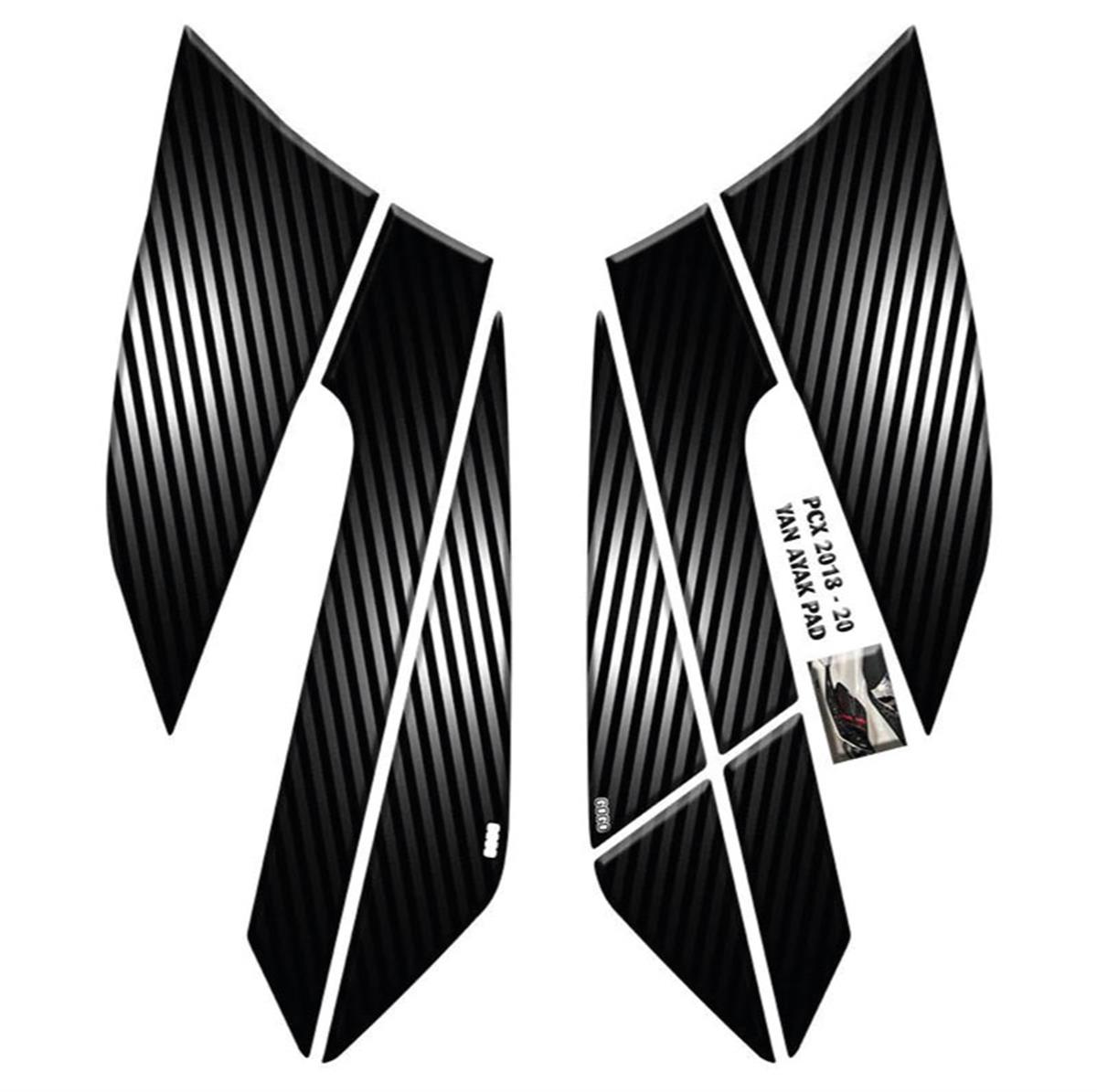 Honda PCX  Striped Yan Ayak Pad Sticker Etiket Model 