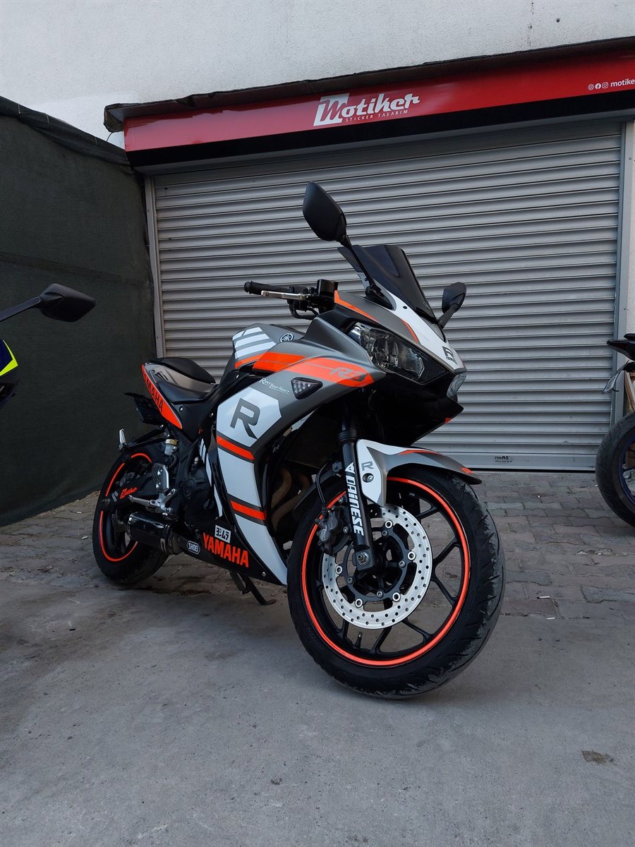 Honda R Desing Neon Kırmızı Sticker Etiket Full Takım Modeli