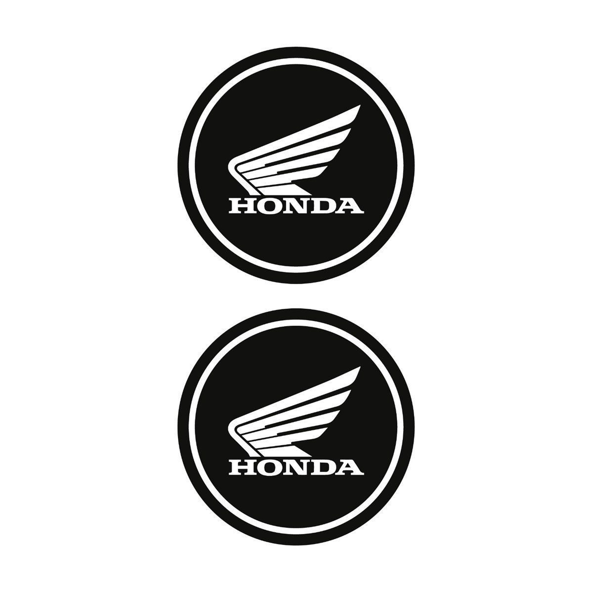 Honda Siyah Beyaz Koruma Takozu Damla Sticker Modeli
