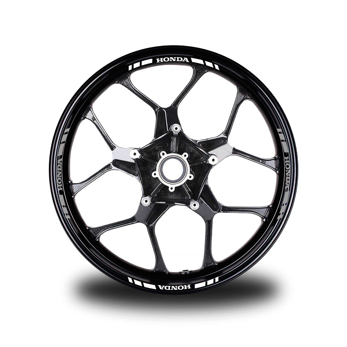 HONDA YAZILI KISA DIŞ ŞERİT 16'LI JANT STICKER ÇİFT RENK MODELİ