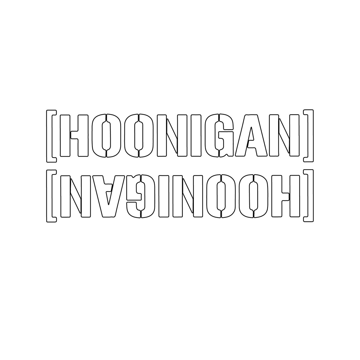 Hoonigan Mini Sticker Etiket Modeli
