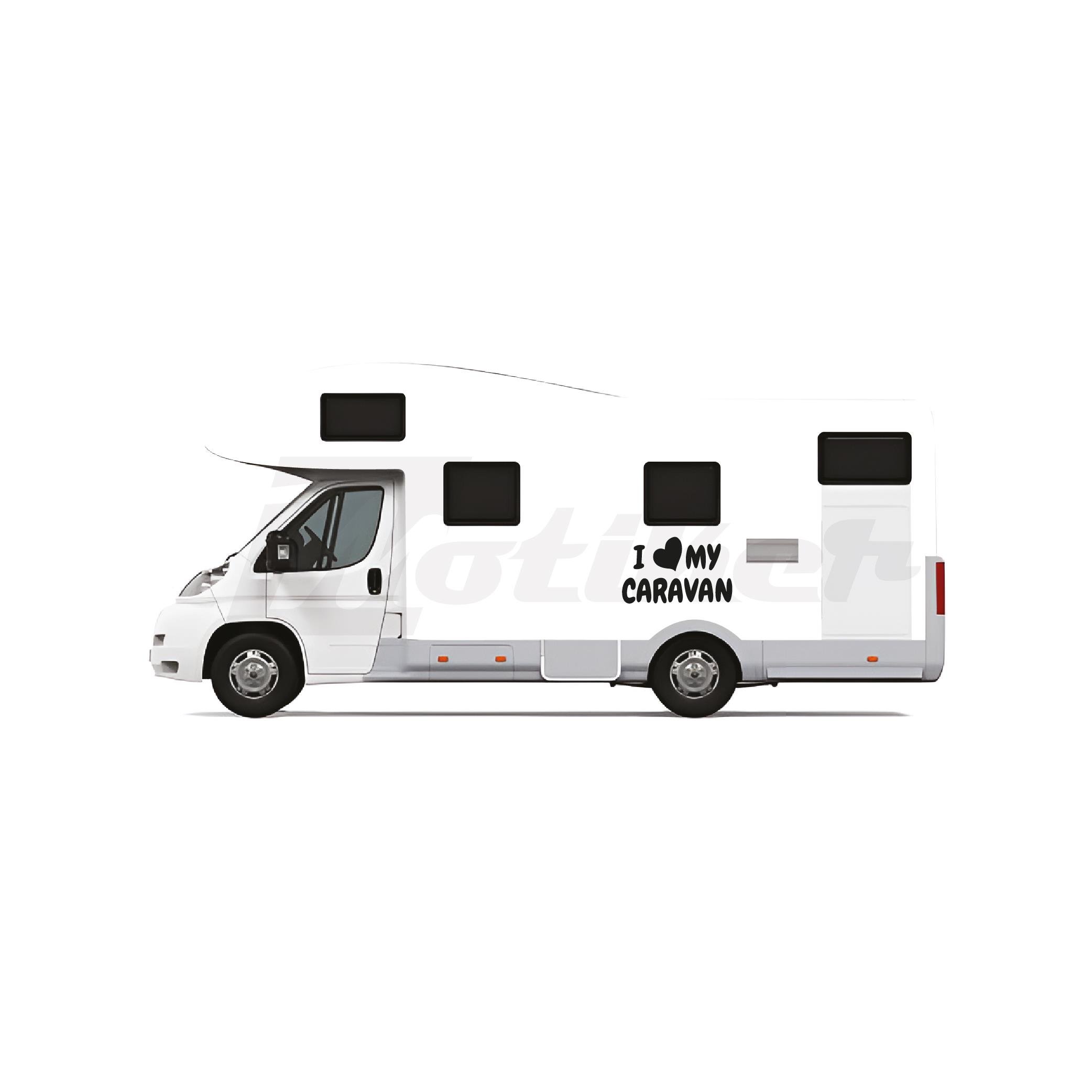 KaravanI Love my Caravan Sticker Karavan Etiket