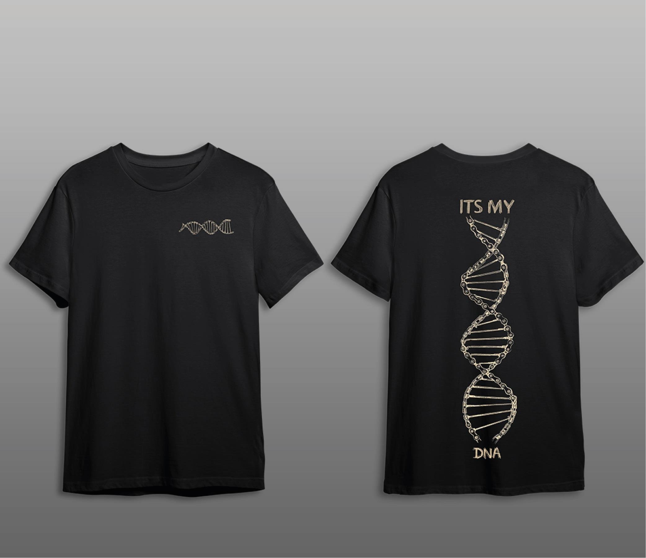 T-ShirtIt's My DNA Motorcu T-Shirt Modeli Siyah