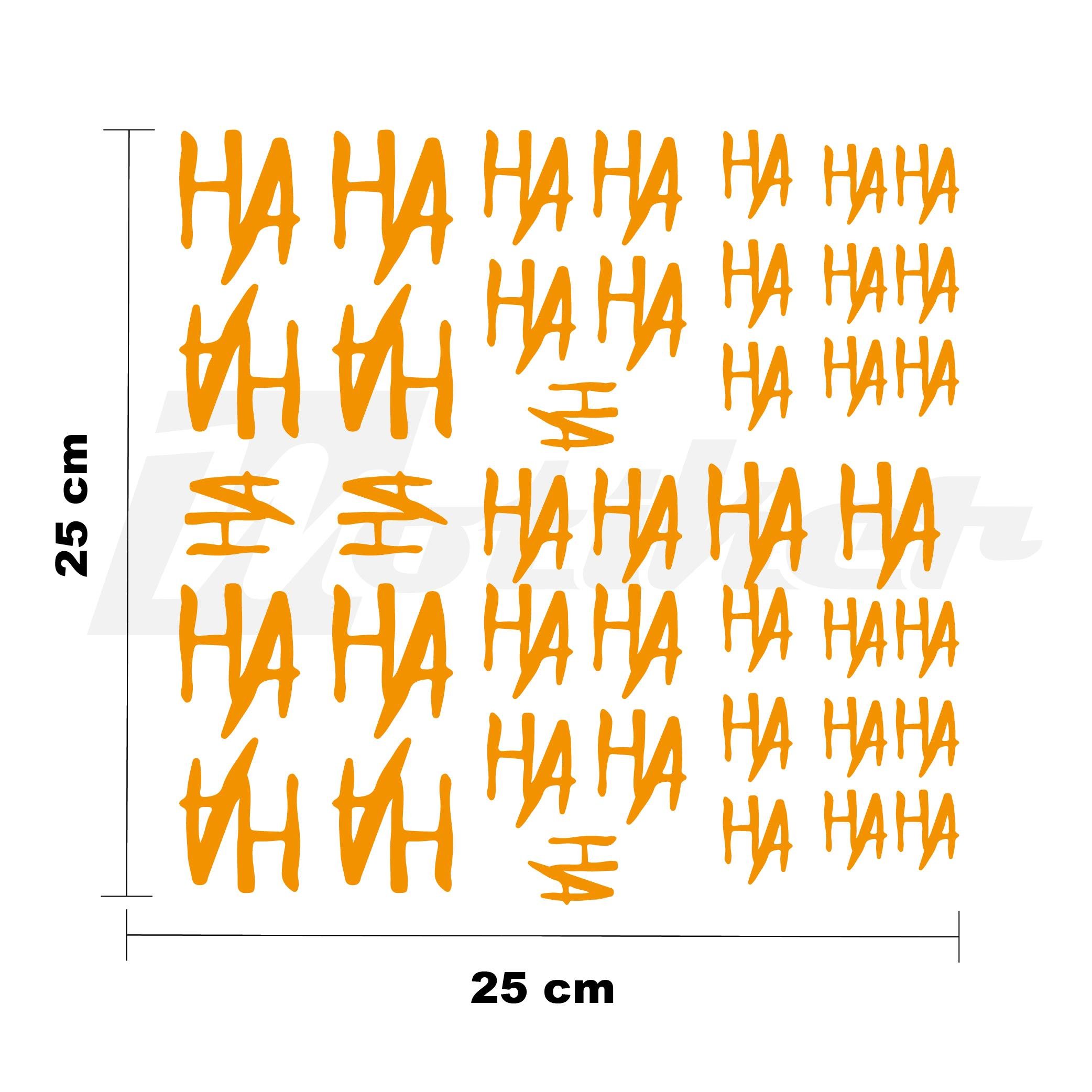 MARKALARJoker HAHA 25x25cm Folyo Kesim Evrensel Desen Kaplama Turuncu