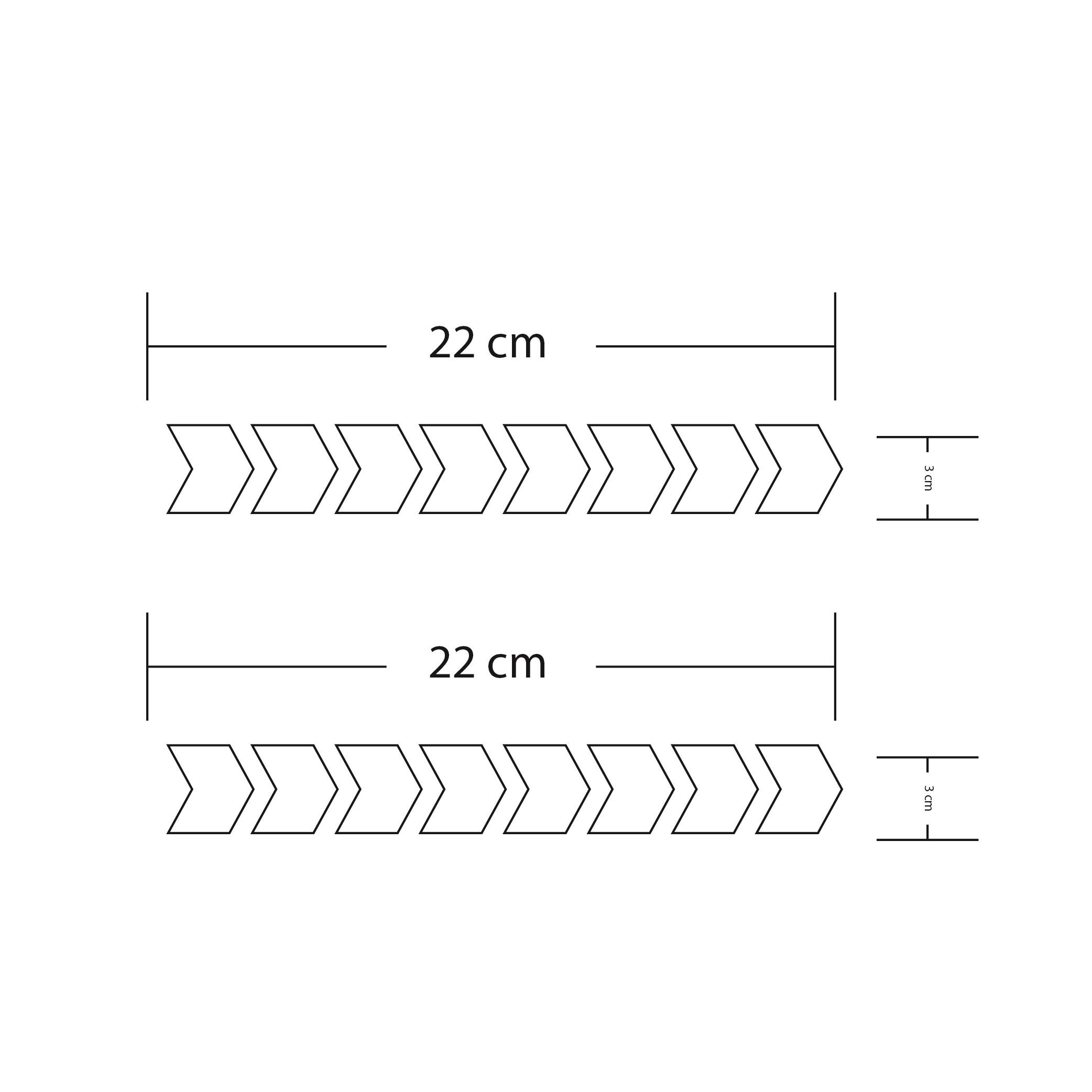 Kalın Ok Beyaz Motosiklet Sticker Etiket Modeli