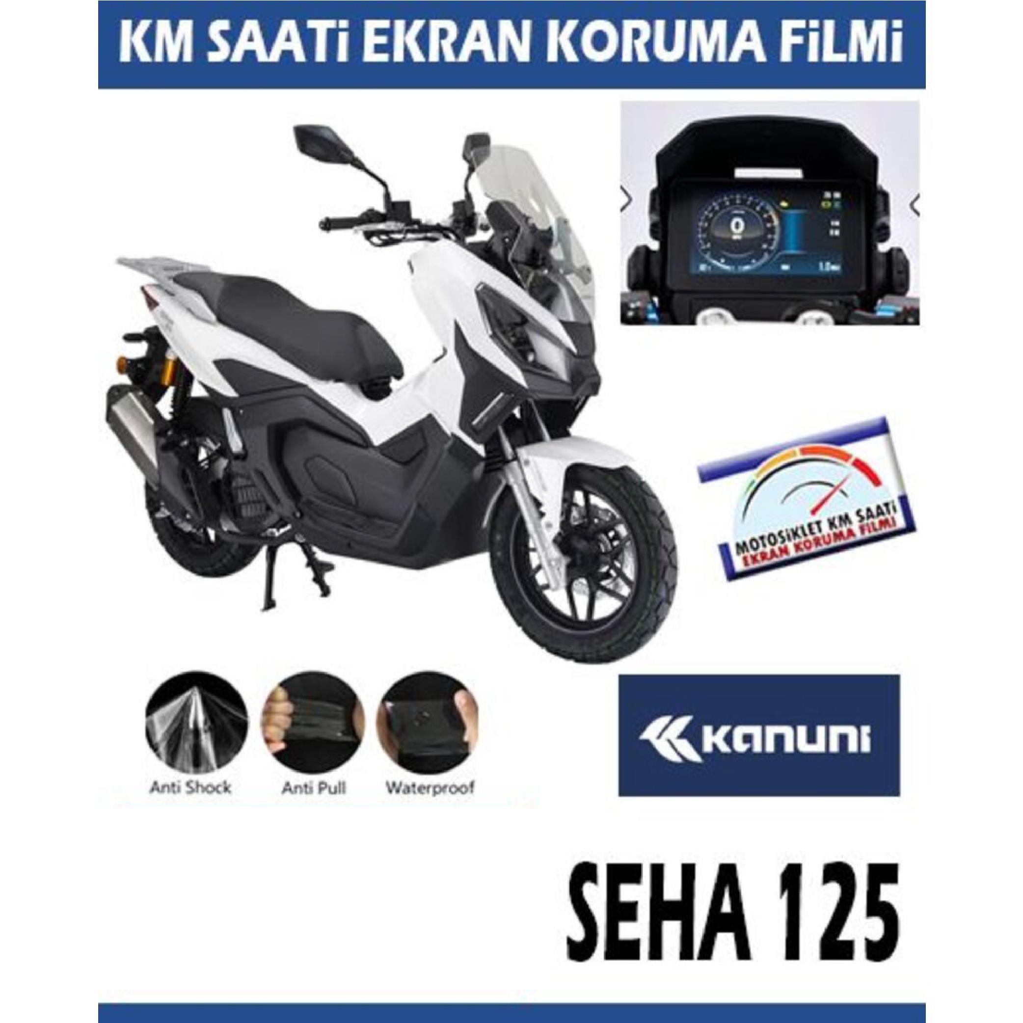 Ekran KorumasıKanuni Seha 125 Serisi Motosiklet Ekran Km Koruyucu