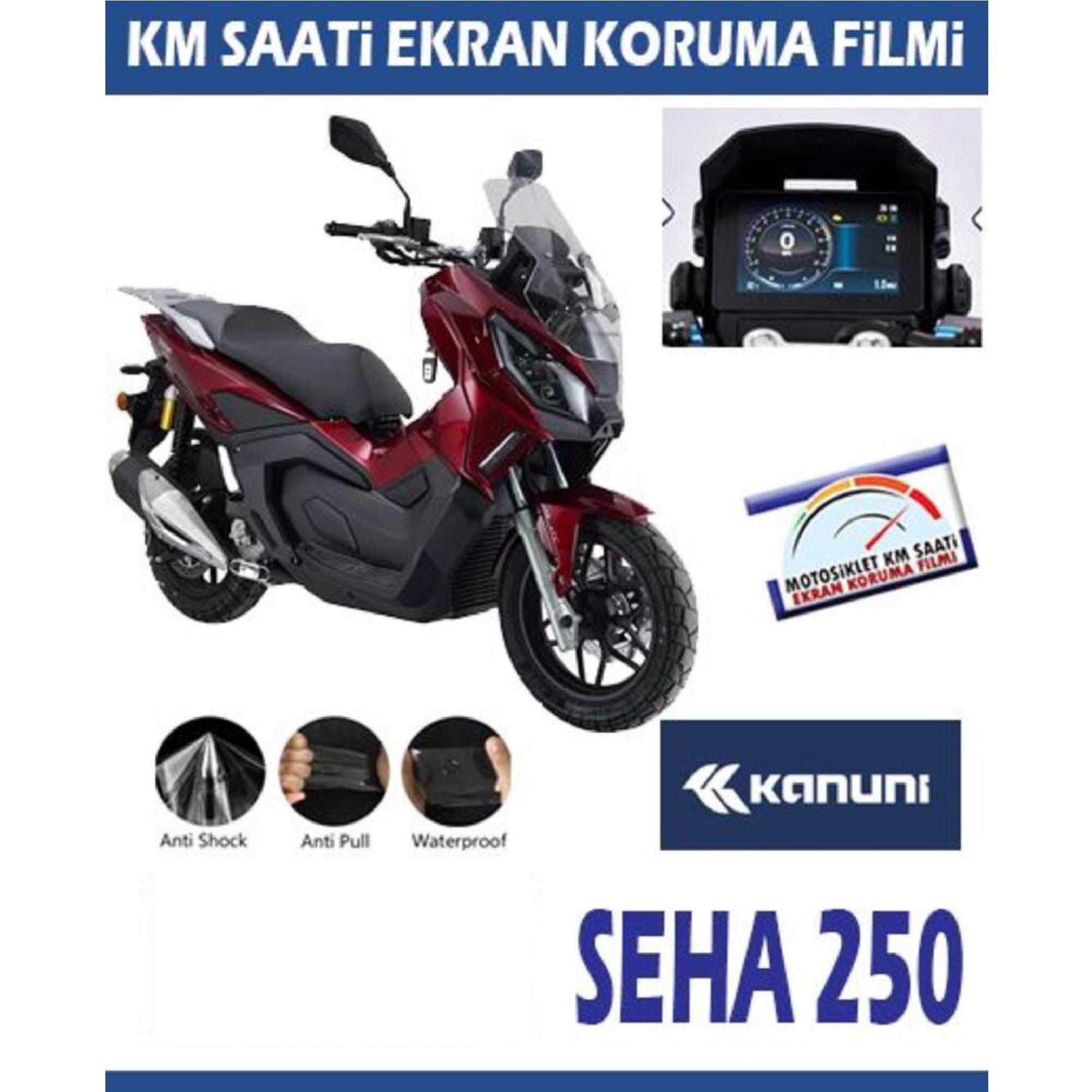 Ekran KorumasıKanuni Seha 250 Serisi Motosiklet Ekran Km Koruyucu