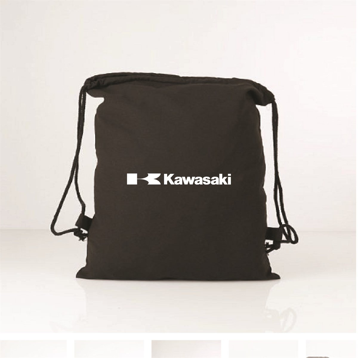 Kawasaki Logo Ve Yazı Baskılı Bez Çanta
