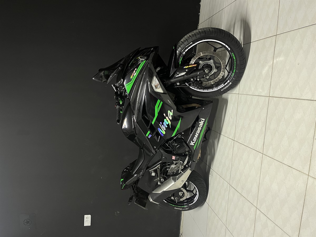 Kawasaki Ninja 300 Özel Tasarım Sticker Modeli 