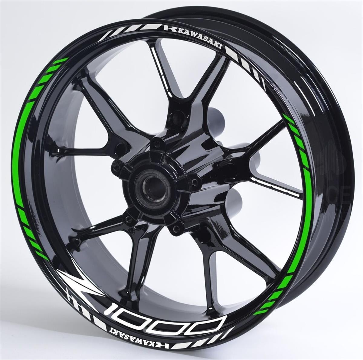 Kawasaki Z1000 İç Dış Jant Sticker Tasarım