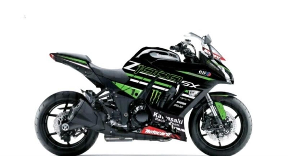 Kawasaki Z1000 Monster Sticker Etiket Modeli