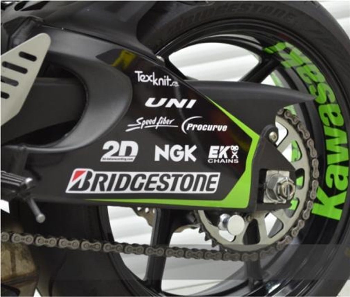 Kawasaki ZX Arka Maşa Sticker Etiket Modeli