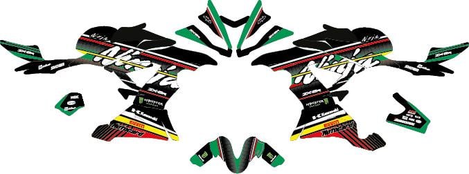 Kawasaki ZX6-R Racing Tasarım Modeli