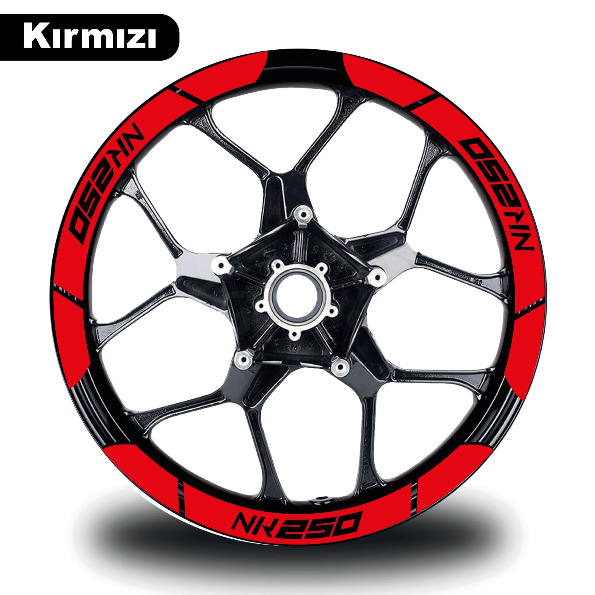250 NKKırmızı CF MOTO 250 NK Geniş Jant Sticker Etiket Modeli
