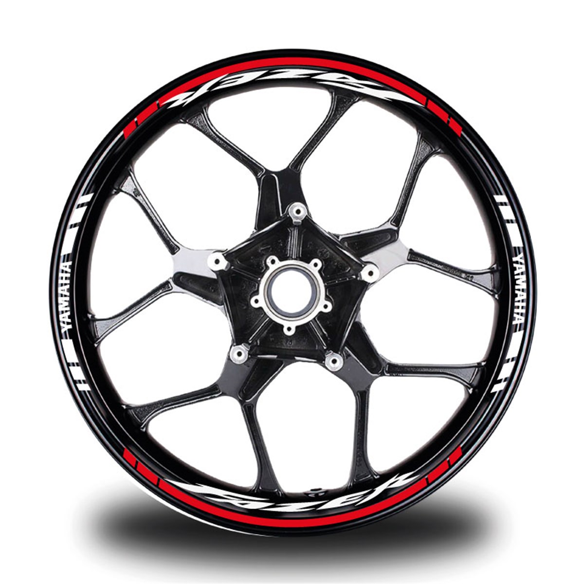 Kırmızı Fazer Takım Jant Sticker Etiket