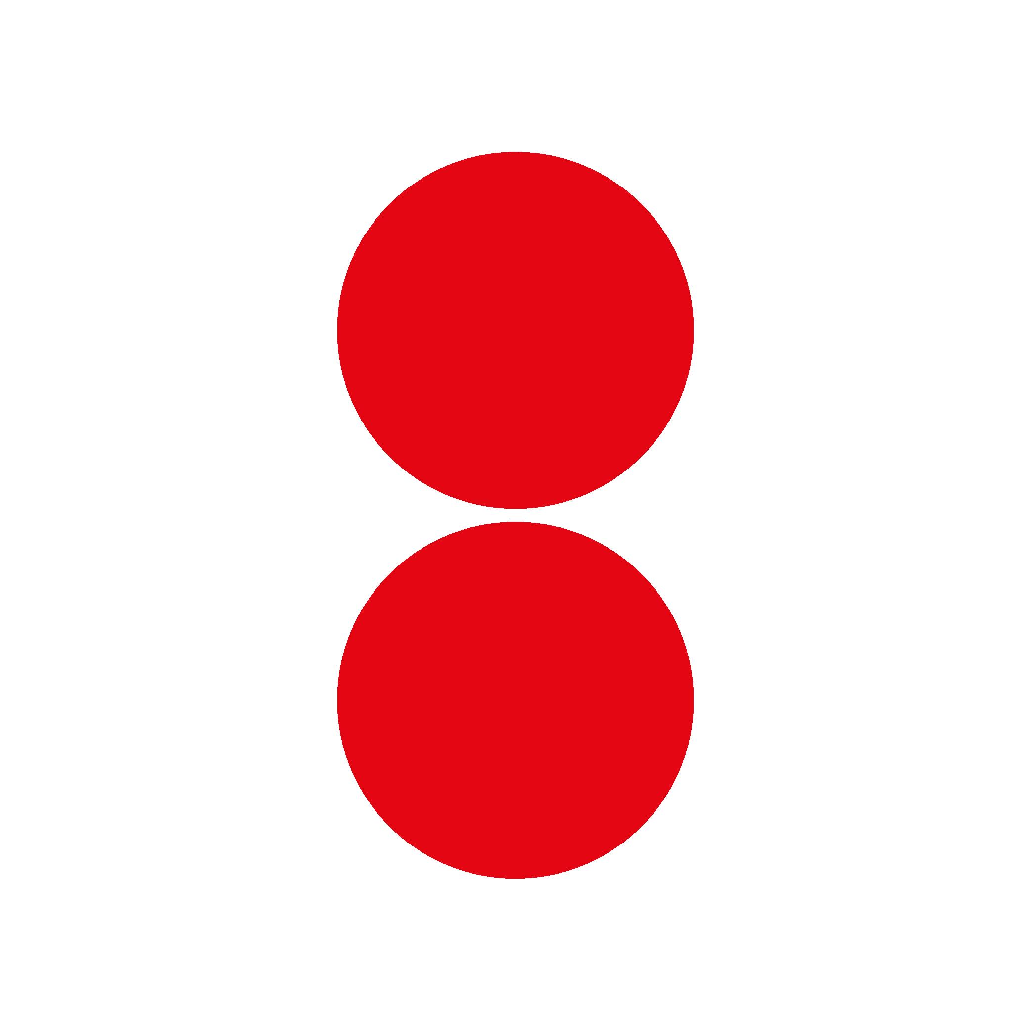 Reflective StickerKırmızı Reflective (Reflektif) 2'li Yuvarlak Sticker Paketi Otomobil Motosiklet Reflektif Parlayan Sticker Etiket Modeli