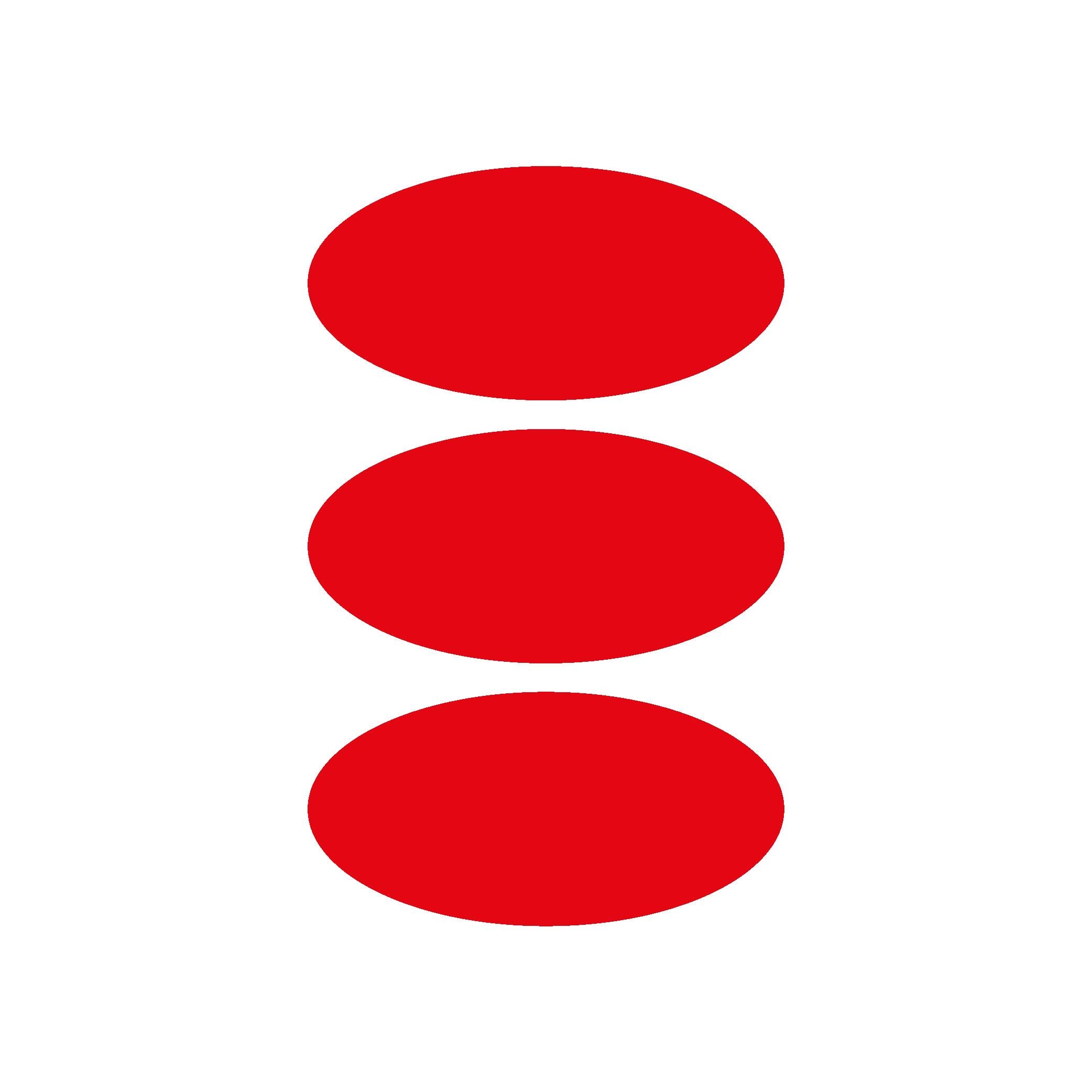 Reflective StickerKırmızı Reflective (Reflektif) 3'lü Oval Sticker Paketi Otomobil Motosiklet Reflektif Parlayan Sticker Etiket Modeli